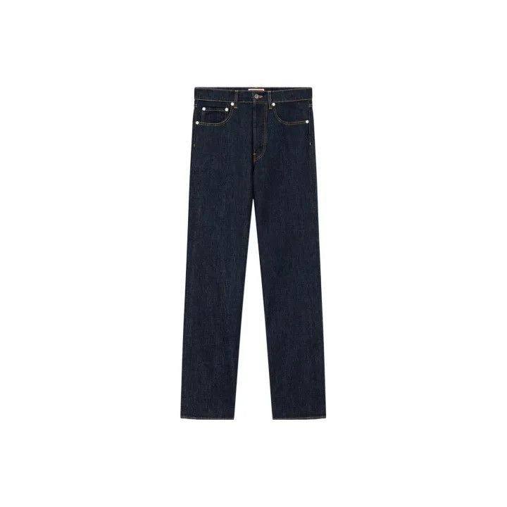 Other KENZO SS23 Blue Logo Denim Pants for Men -2507 Size US 32 / EU 48 - 1 Thumbnail