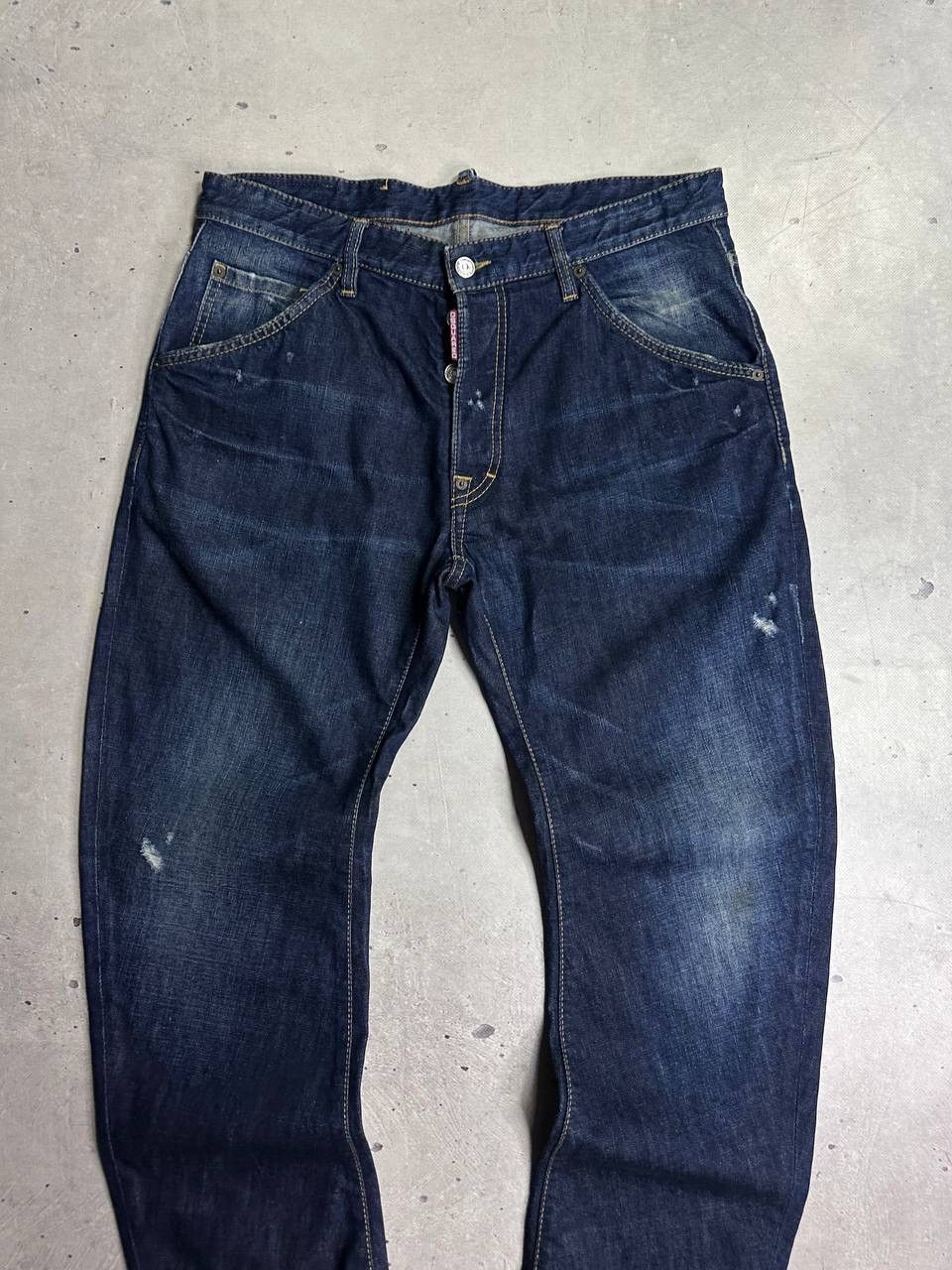Dsquared2 Dsquared2 Dark Blue Denim Jeans Size 50 Italy Plaid Cuff Y2K Size US 34 / EU 50 - 8 Thumbnail