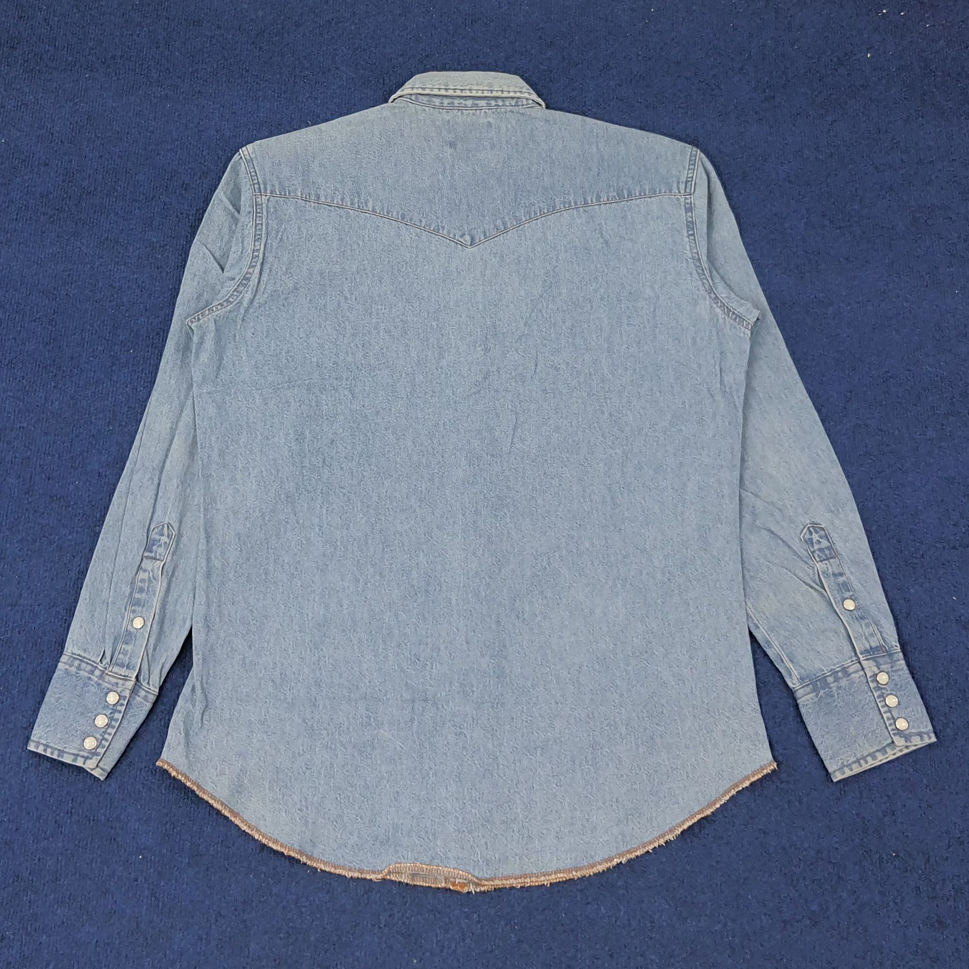 Vintage × Wrangler Vintage Wrangler Denim Button Up Shirt C219N8 Size US M / EU 48-50 / 2 - 3 Thumbnail