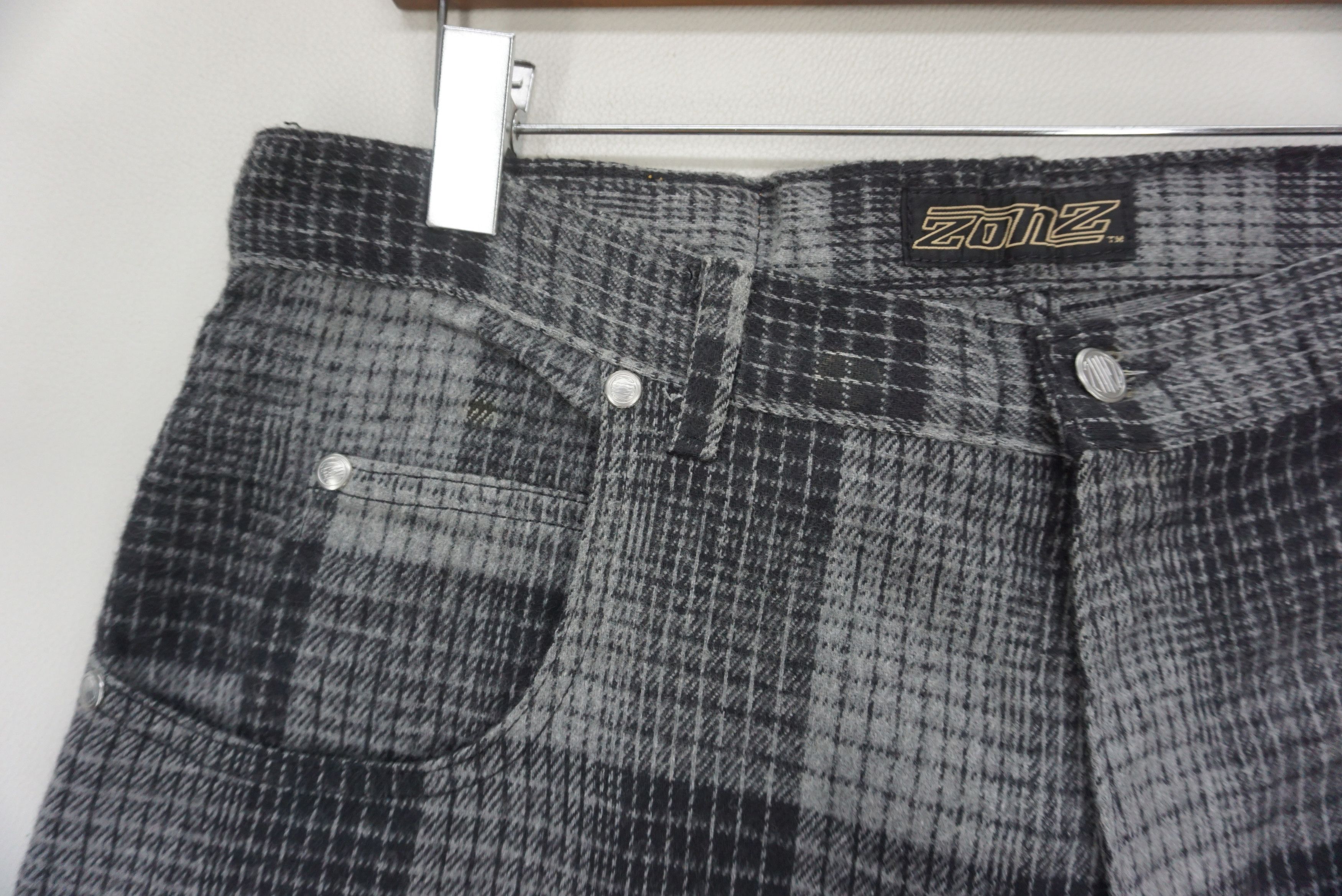 Japanese Brand Zonz Pants Size W35xL28 Y2K Baggy Hip Hop Skates Ankle Pants Size US 35 - 3 Thumbnail