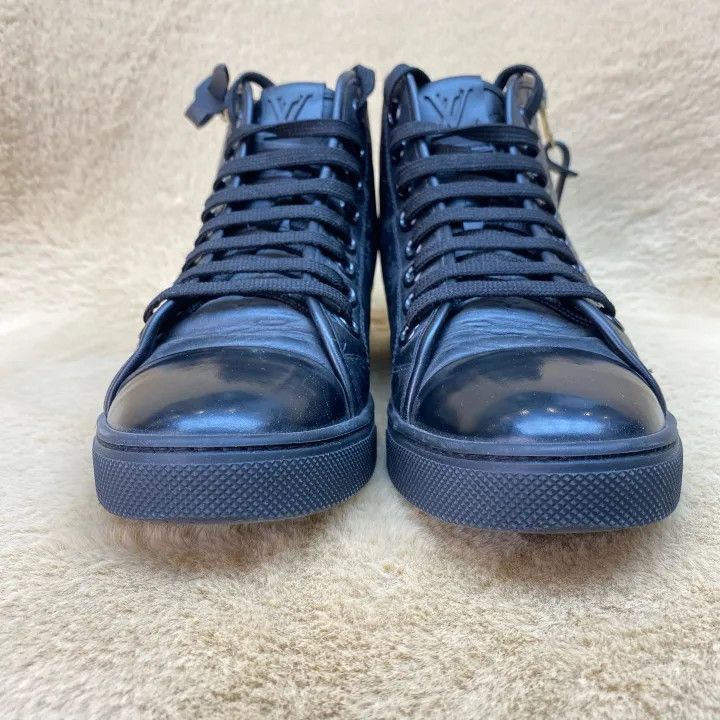 Louis Vuitton Louis Vuitton Rivoli Leather High-Top Sneakers -2508 Size US 5 / EU 37 - 2 Thumbnail