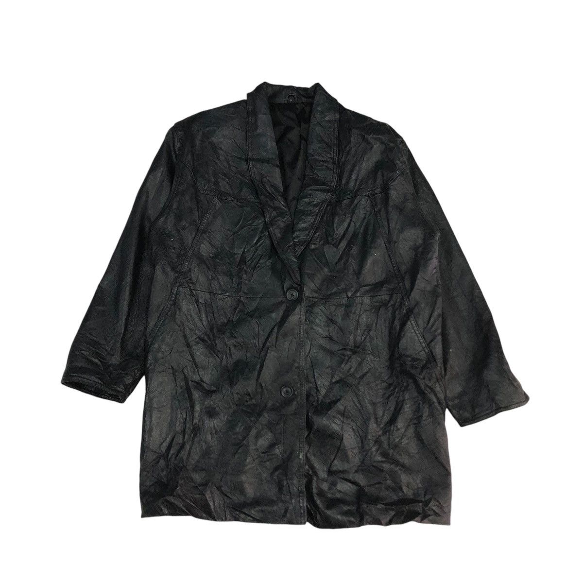 Japanese Brand 🔥VINTAGE BIKER LEATHER JACKET UNKNOWN BRAND ISSEY MIYAKE Size US M / EU 48-50 / 2 - 1 Thumbnail