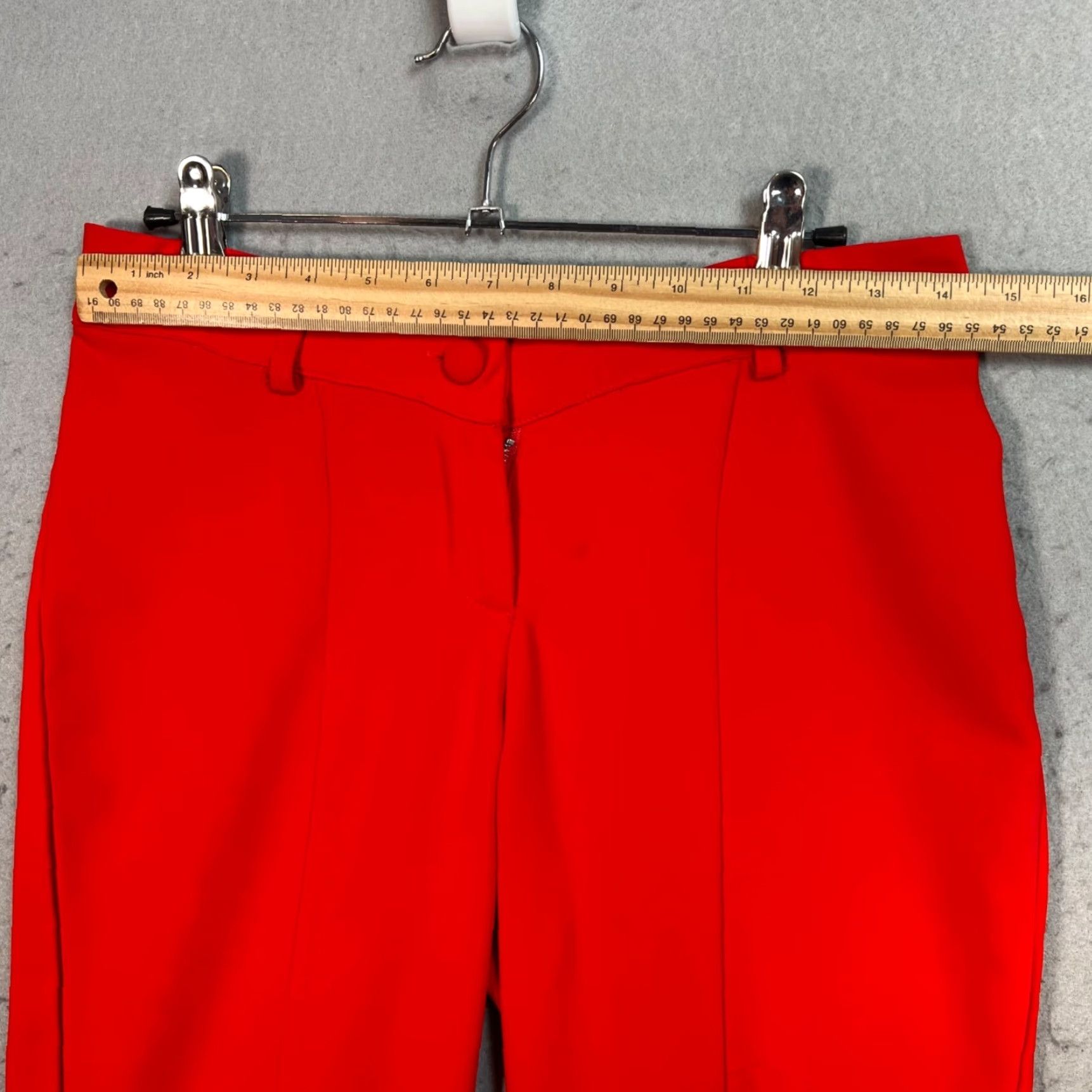 superdown Superdown Womens Size XXS Red Wide-Leg Trousers Pants Size 24" / US 00 / IT 34 - 5 Thumbnail