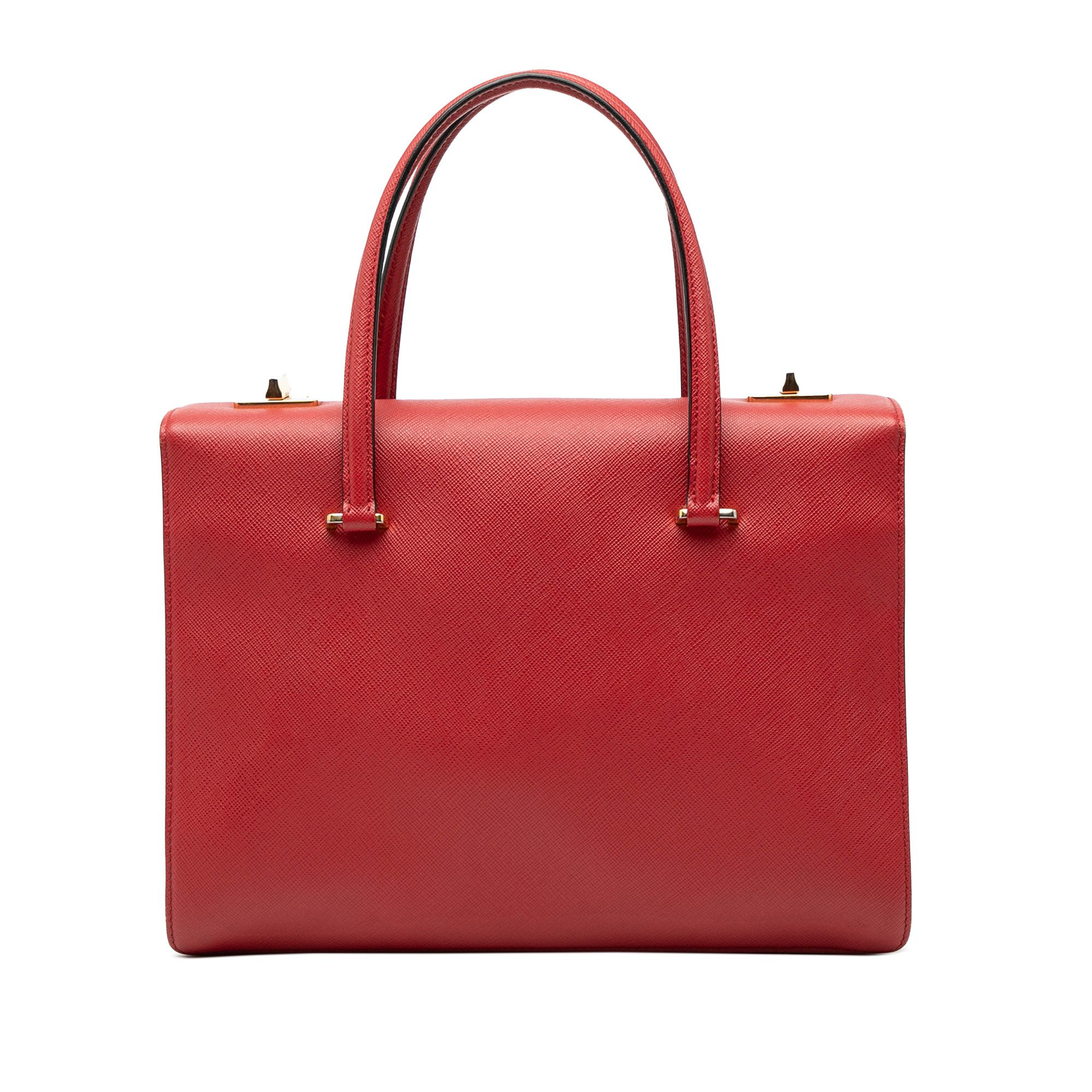 Prada Prada Saffiano Turnlock Handbag Size ONE SIZE - 1 Thumbnail