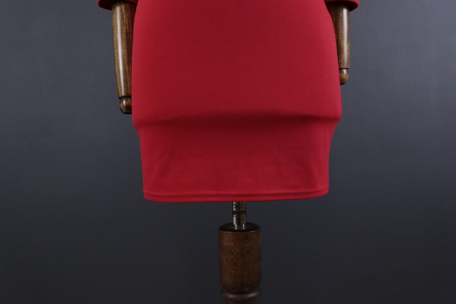 Designer Elisabetta Franchi Red Evening Bodycon Dress Dress Size 38 Size M / US 6-8 / IT 42-44 - 3 Thumbnail