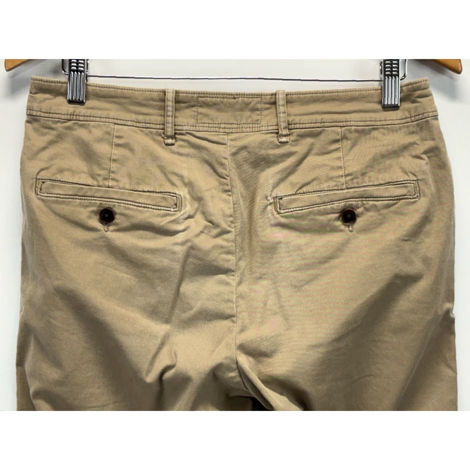 Abercrombie & Fitch Abercrombie & Fitch Kennan Straight Pants Mens 30x34 Tan Khaki Stretch Preppy Size US 30 / EU 46 - 4 Thumbnail
