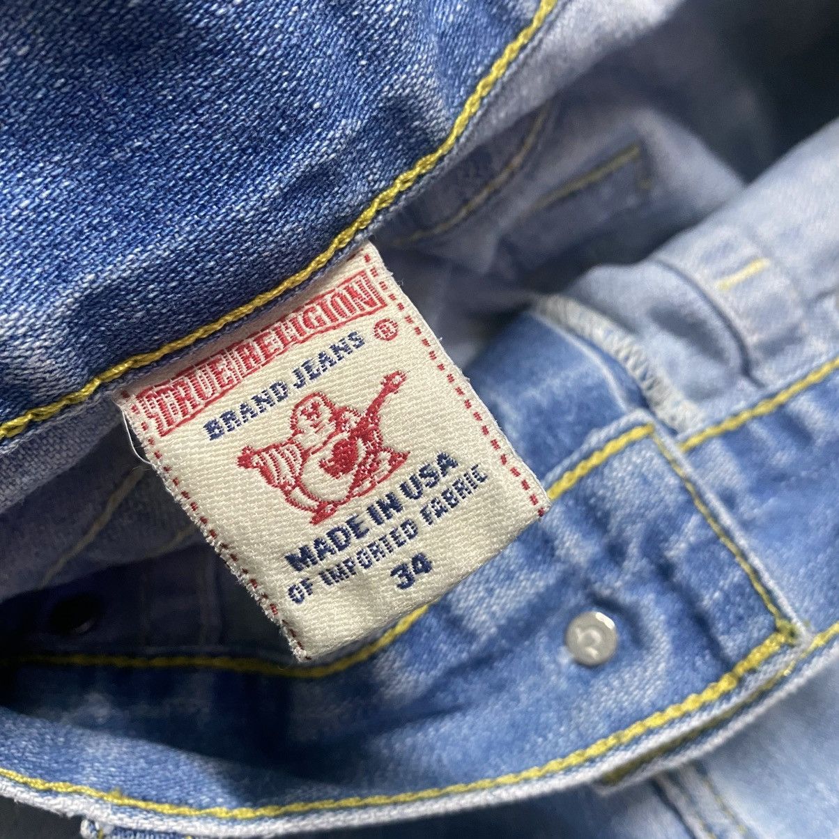 True Religion Vintage True Religion Distressed Denim Flare Jeans Size US 35 - 23 Thumbnail