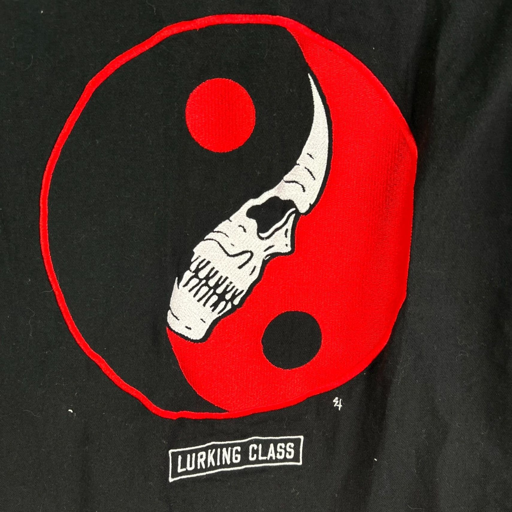Vintage Lurking Class Button-Up Shirt Womens Size S Black Yin Yang Lightweight Flannel Long Sleeve Casual Size S / US 4 / IT 40 - 7 Thumbnail