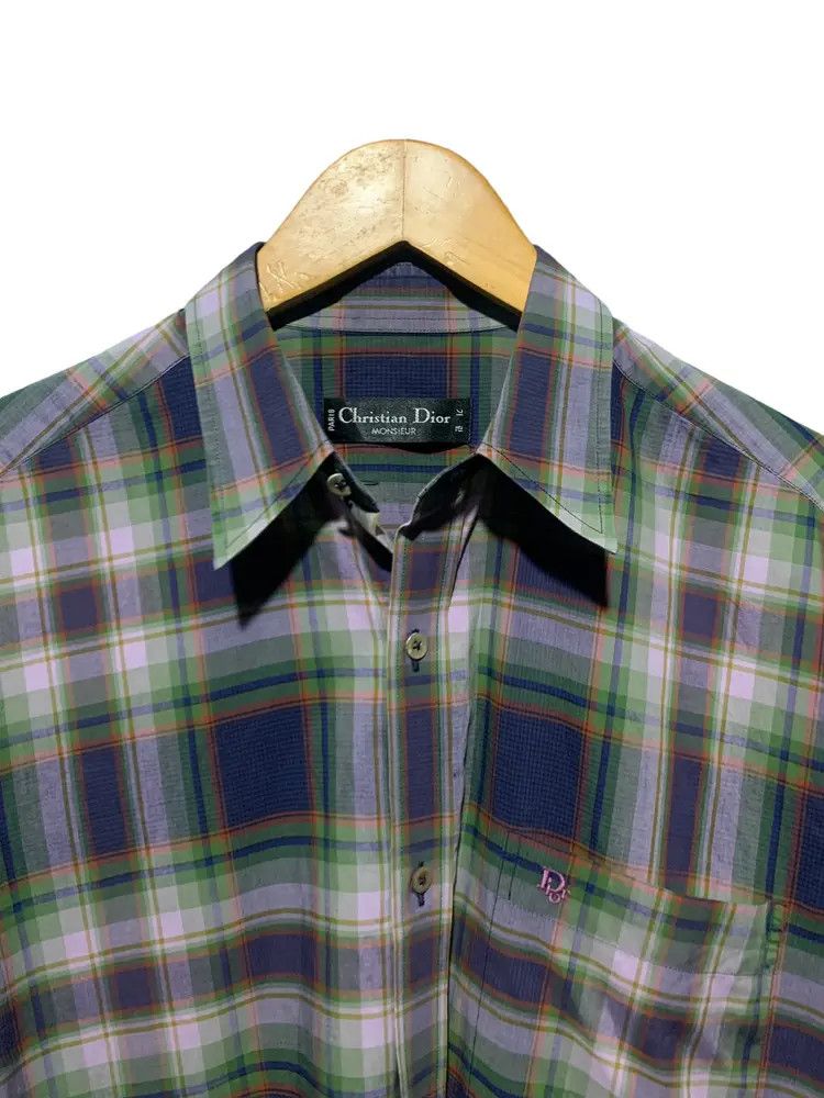 Dior Vintage christian dior tartan plaid shirt dior Size US L / EU 52-54 / 3 - 9 Thumbnail