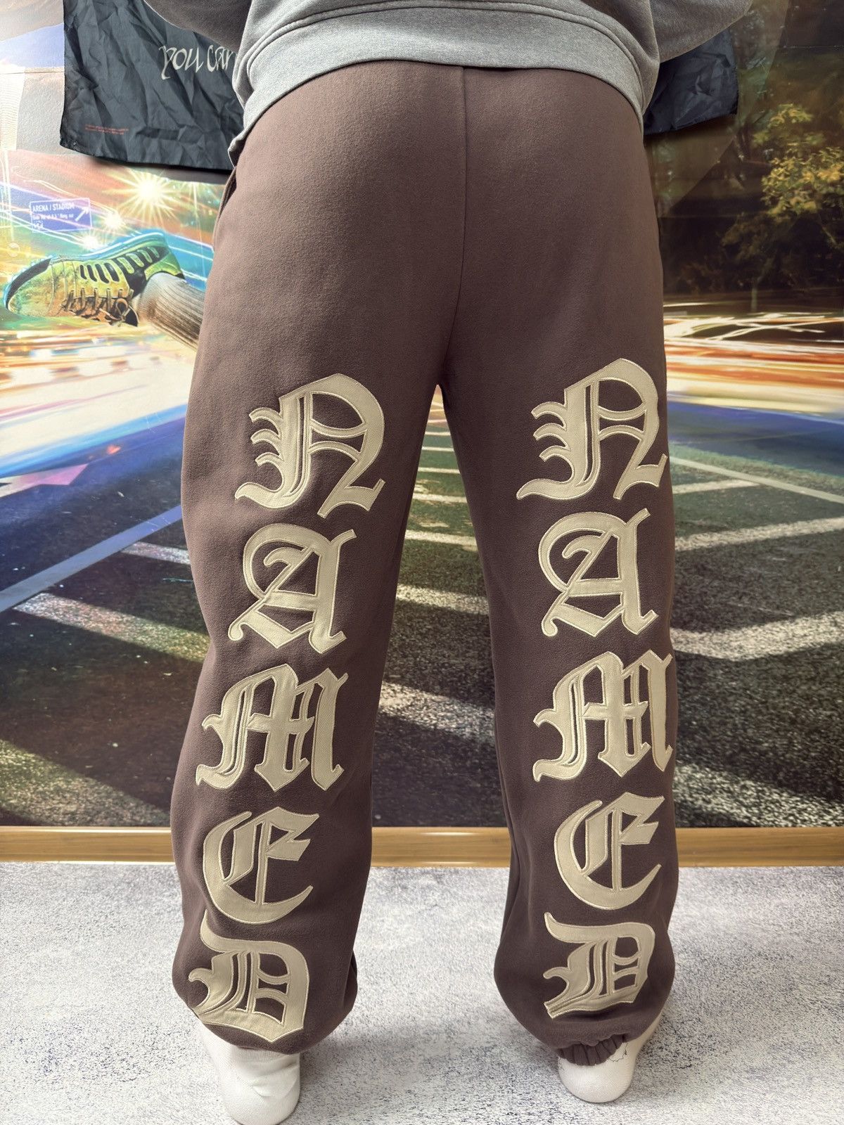 Named Collective Named Collective Mission Brown Baggy Sweatpants Size US 36 / EU 52 - 5 Thumbnail