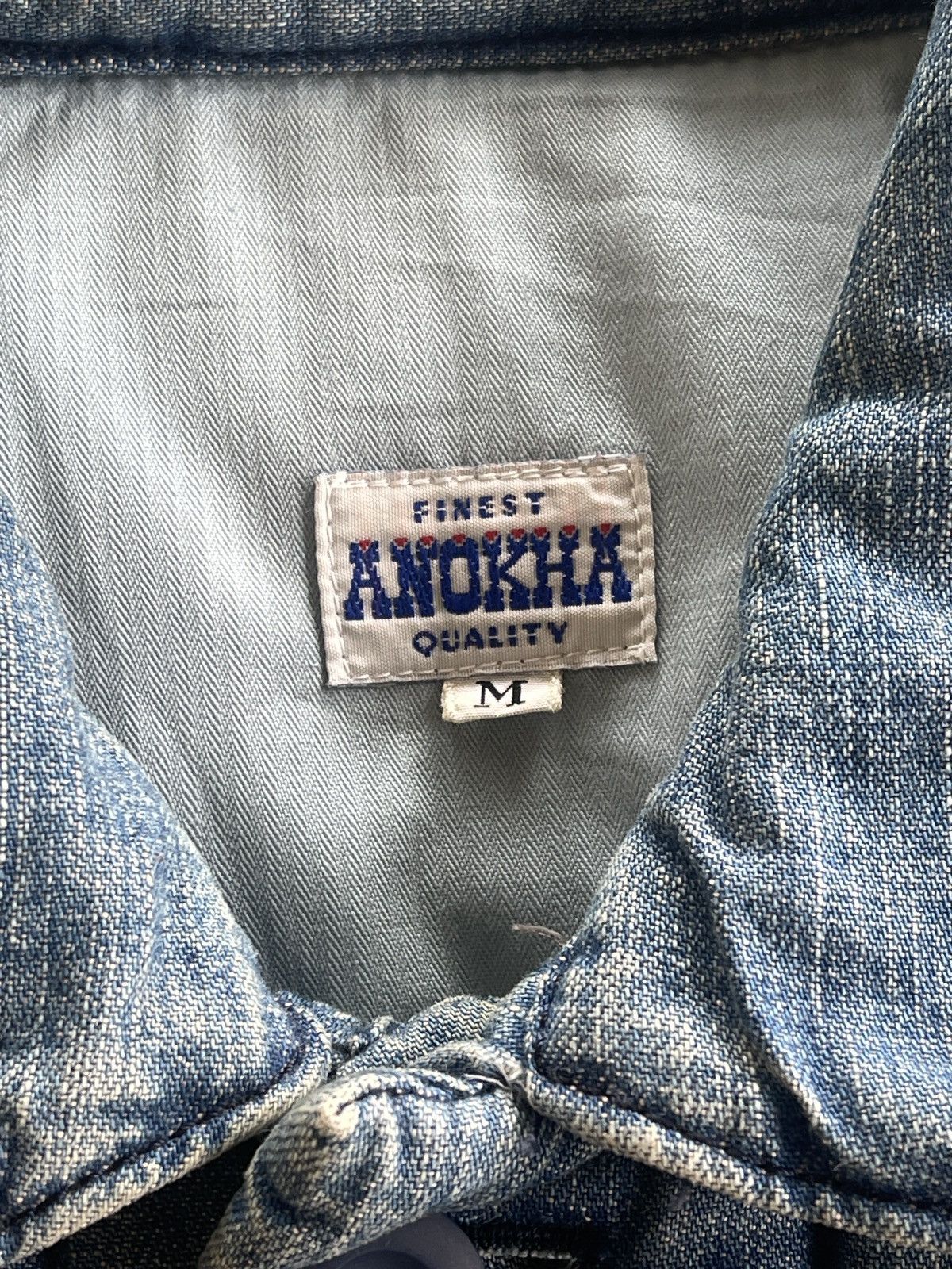 Japanese Brand Vintage Anokha Denim Down Jacket Size US M / EU 48-50 / 2 - 15 Thumbnail