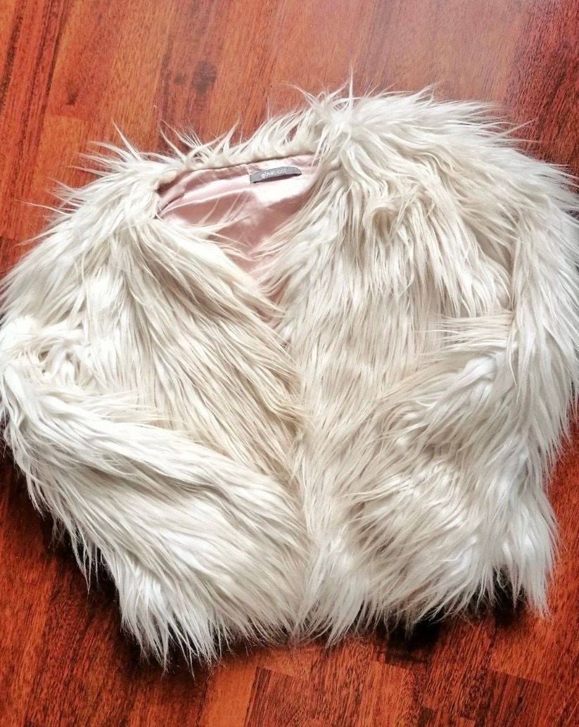 Pre-owned Archival Clothing X Beauty Beast Japanese Vintage Fur Foxy Cropped Cari Style Jacket In White