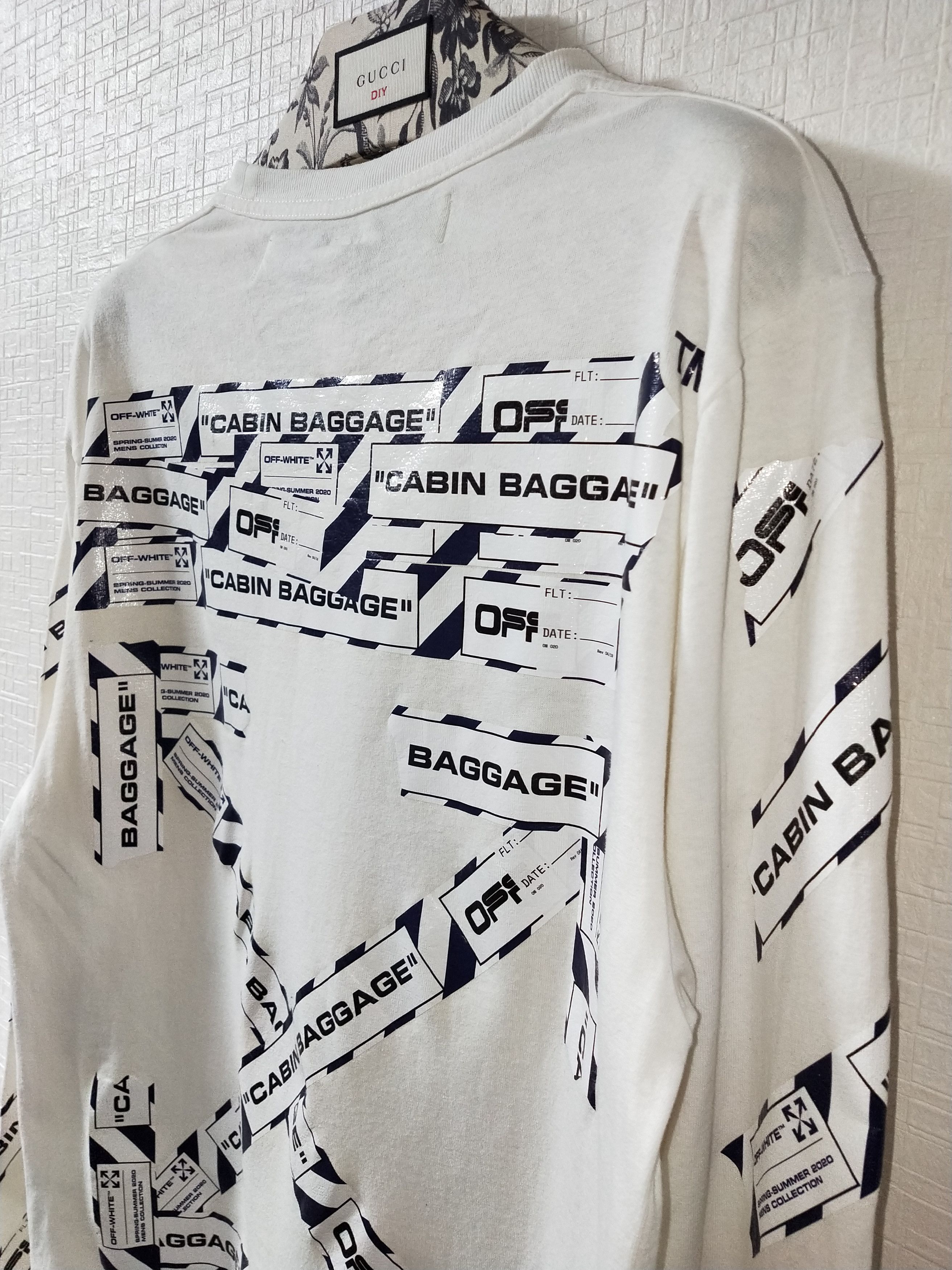 Off-White Airport Tape L/S Tee Size US M / EU 48-50 / 2 - 3 Thumbnail