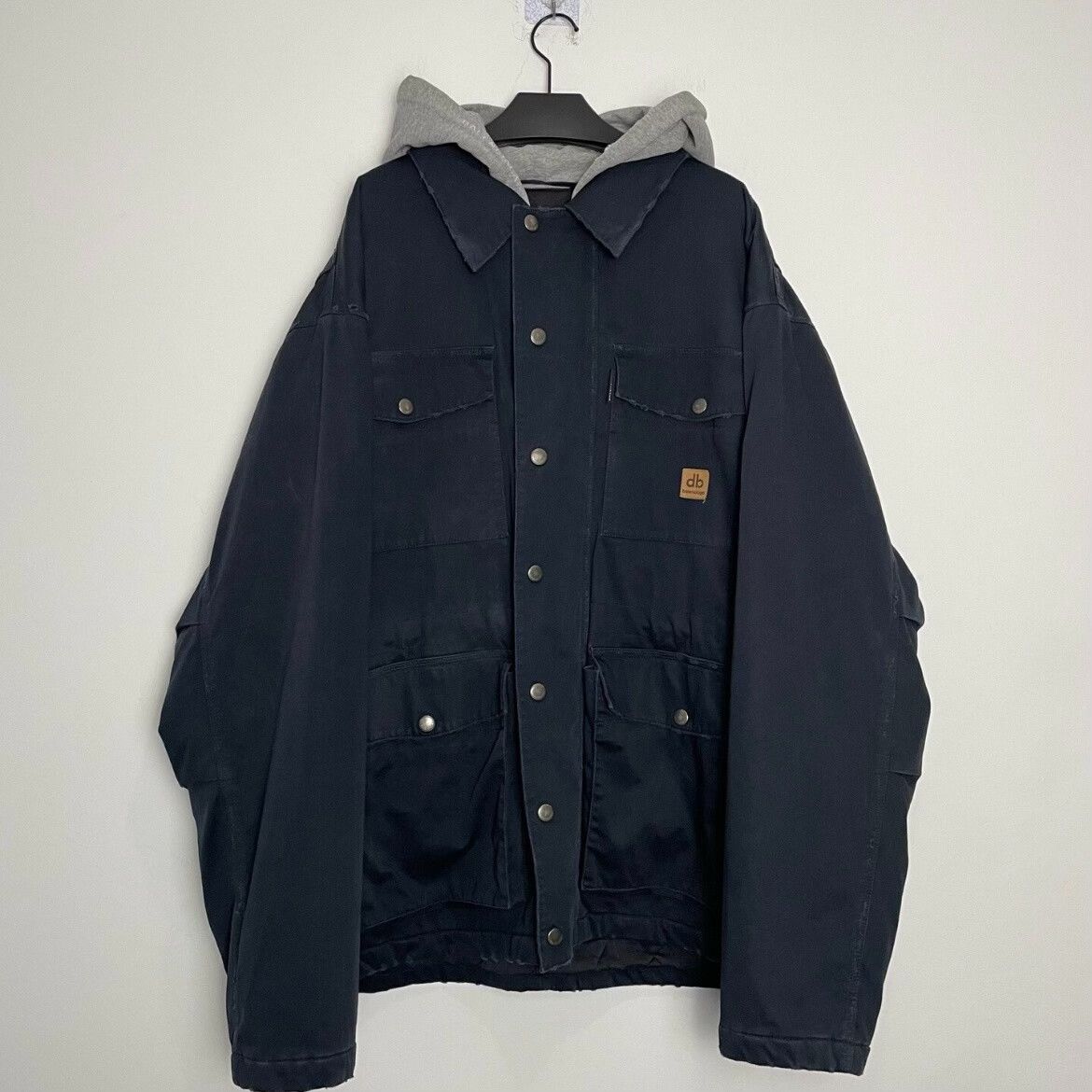 Balenciaga balenciaga hooded cotton jacket with pockets Size US L / EU 52-54 / 3 - 1 Thumbnail