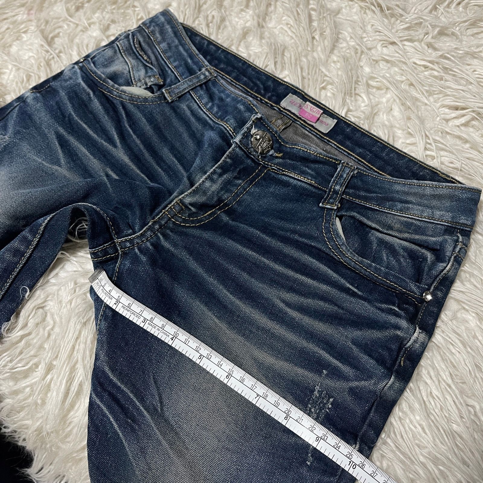 Hysteric Glamour × Japanese Brand × Vintage Vintage Japanese Brand Faded Wash Low-rise Denim Jeans Blue Size 30" / US 8 / IT 44 - 12 Thumbnail