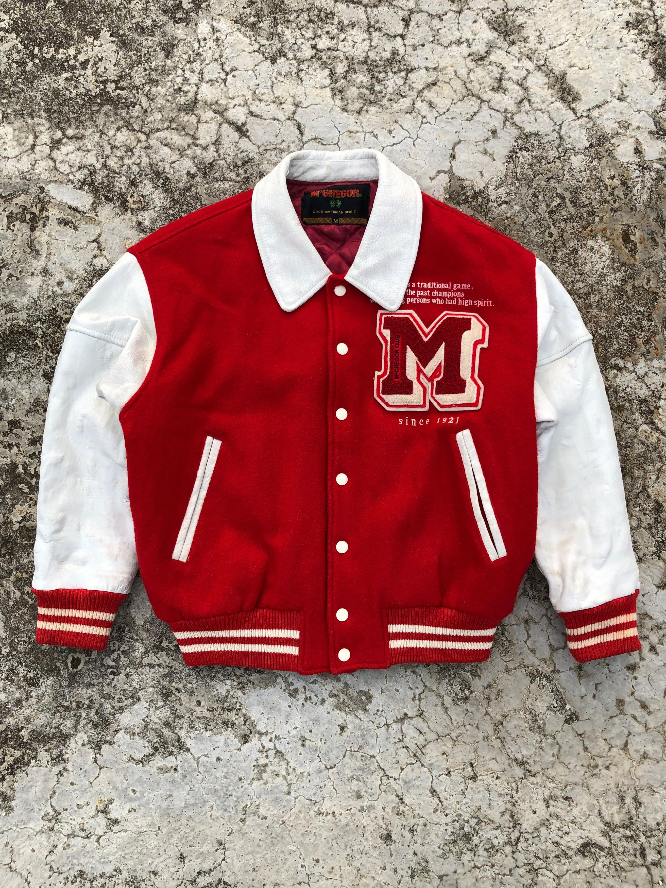 McGregor McGregor Varsity Jacket Red & White Size US M / EU 48-50 / 2 - 1 Thumbnail