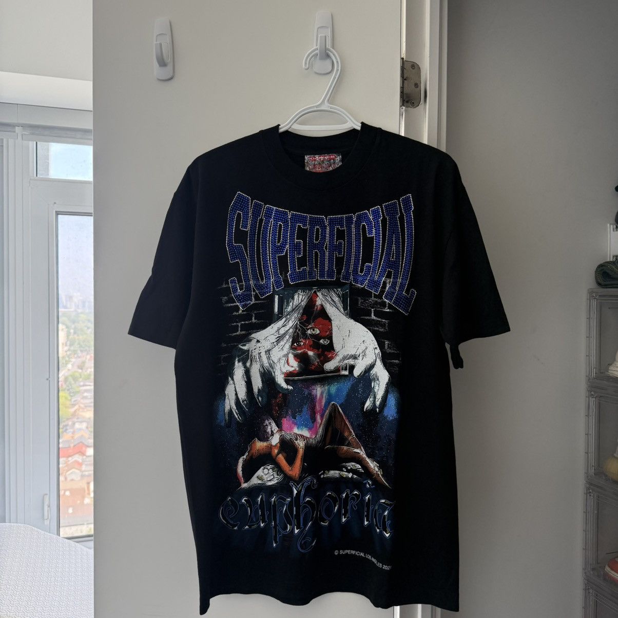 SUPERFICIAL Rhinestone Euphoria Tee