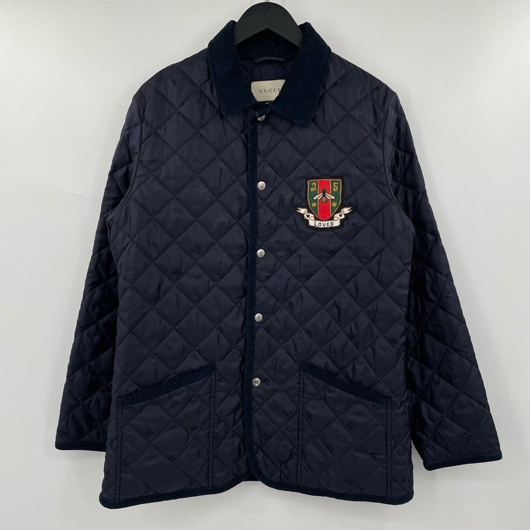 Gucci Gucci Bee Shield Diamond Plaid Lapel Jacket Nextarrow-2412 Size US M / EU 48-50 / 2 - 1 Thumbnail
