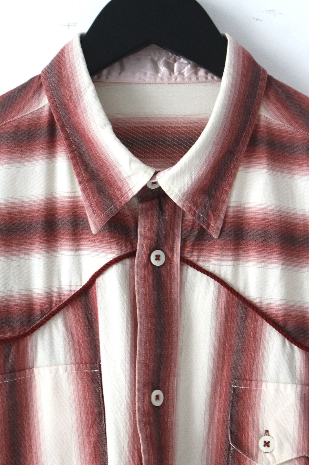 PPFM SS2002 PPFM SECRET POCKET OMBRÉ STRIPE WESTERN SHIRT Size US M / EU 48-50 / 2 - 3 Thumbnail