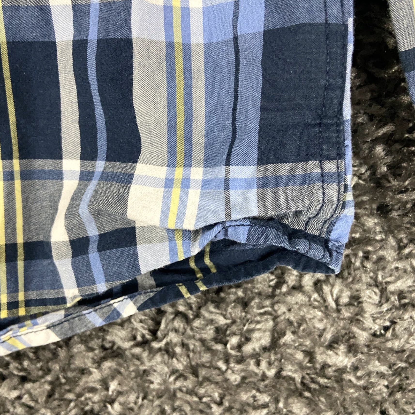 American Eagle Outfitters American Eagle Shirt Men S Long Sleeve Plaid Blue Multicolor Size US S / EU 44-46 / 1 - 2 Thumbnail