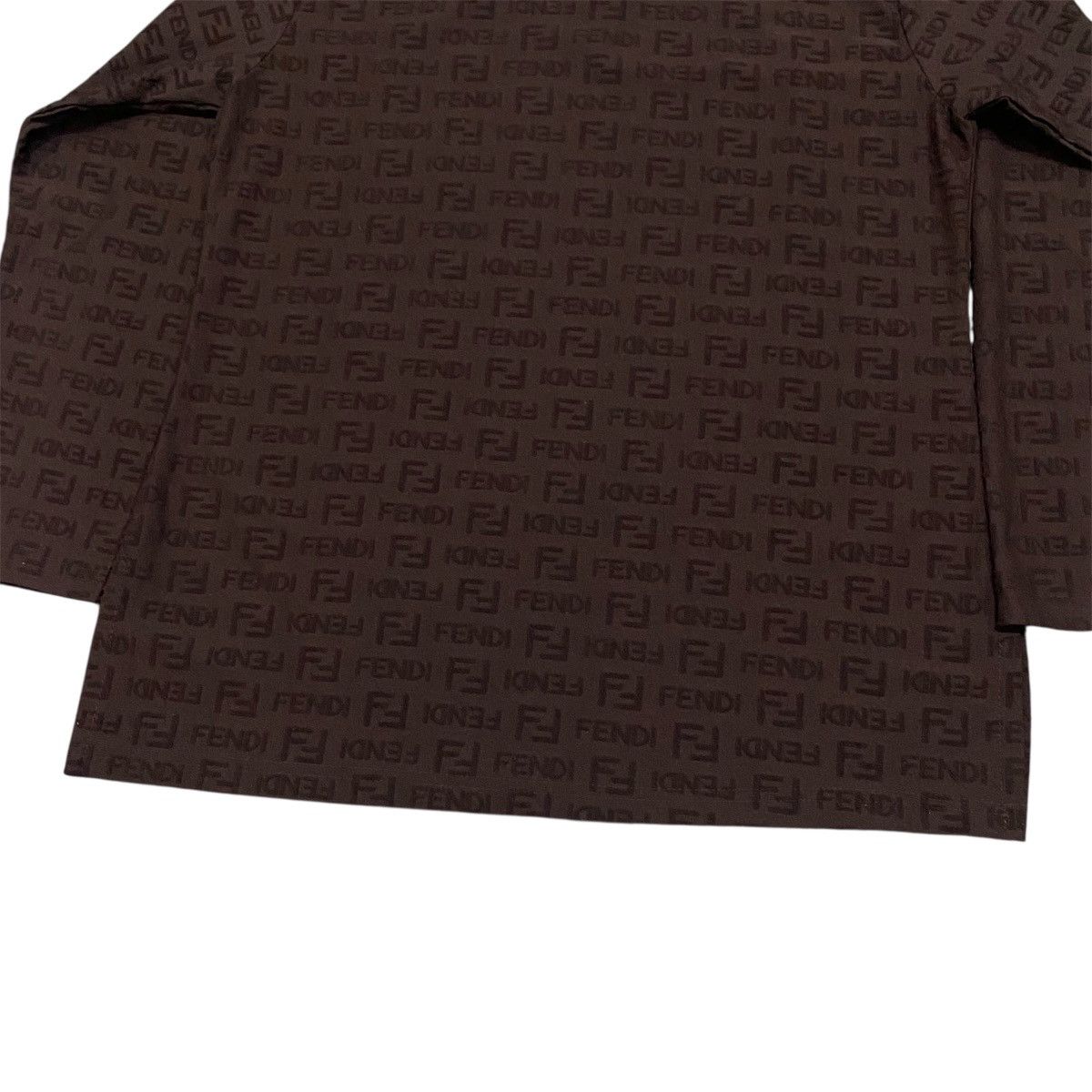 Fendi ‼️LAST DROP‼️Vintage Fendi FF Monogram Zucca Print Zip Neck Size M / US 6-8 / IT 42-44 - 7 Thumbnail