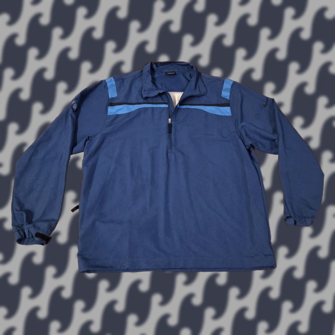 Nike Nike Golf Pullover Mens Extra Large Blue Quarter Zip Windbreaker Jacket Athletic Size US L / EU 52-54 / 3 - 1 Thumbnail
