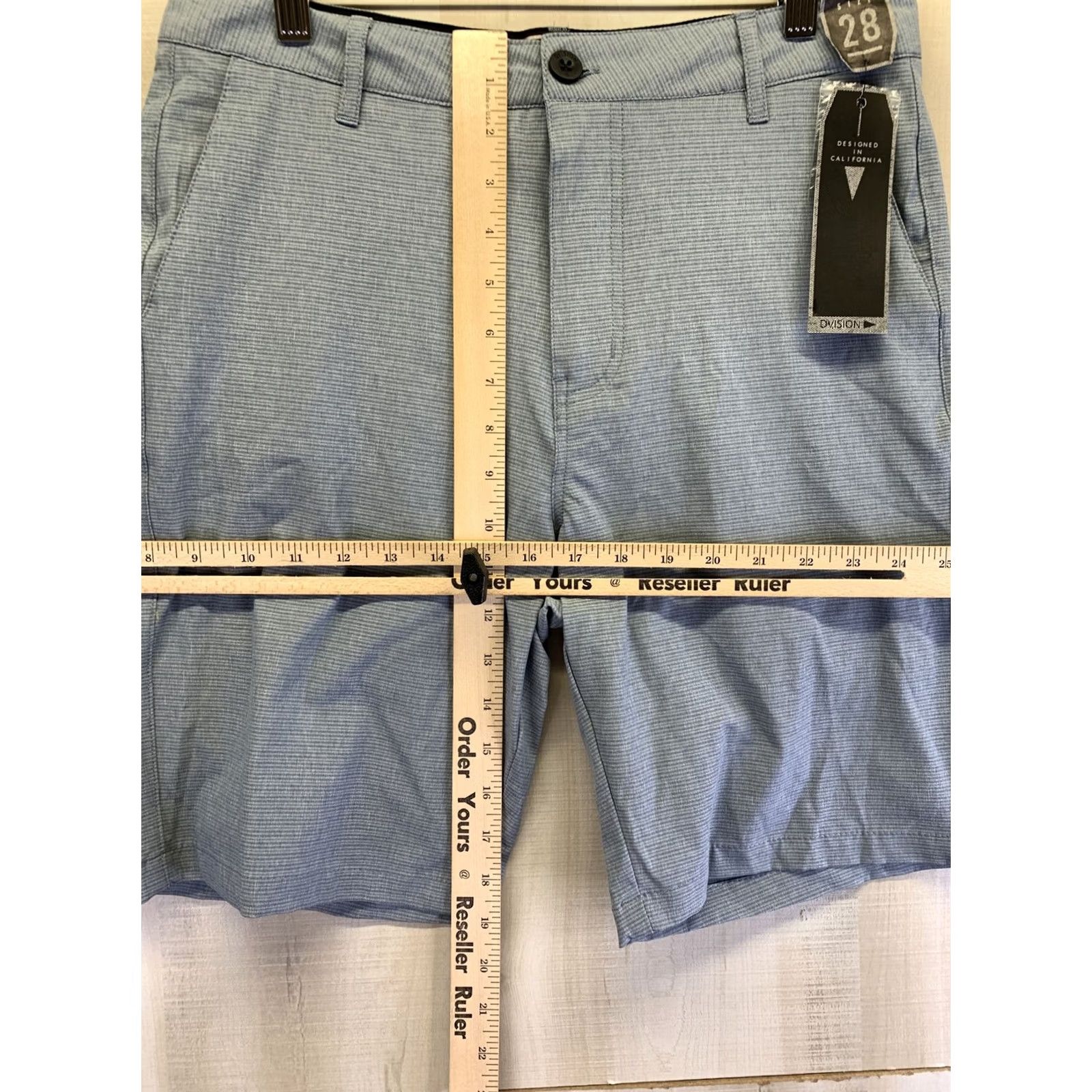 Vintage Division Mens Huxley Blue Chino Flex Board Shorts Mens Size 28-NWT-7234 Size US 28 / EU 44 - 7 Thumbnail