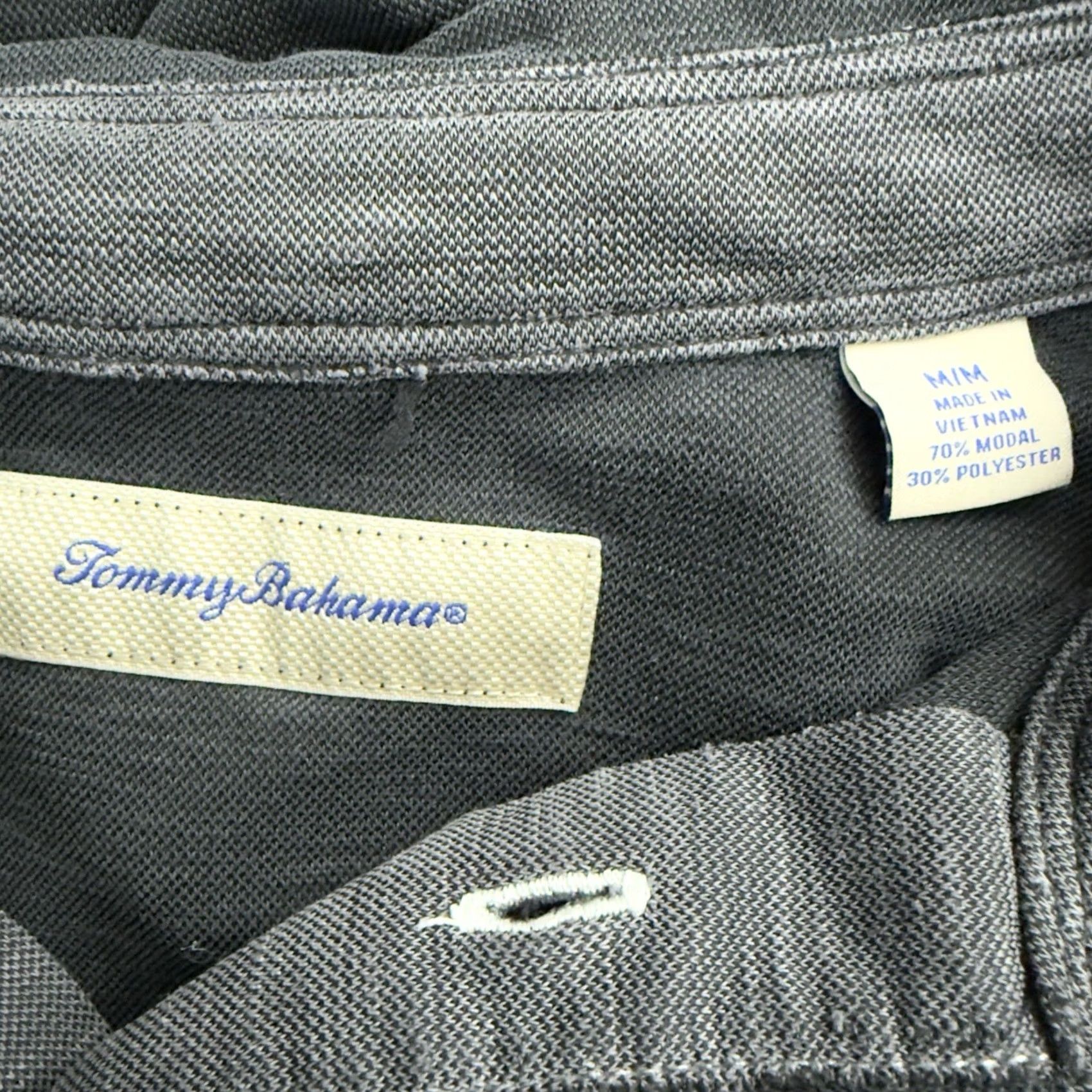 Tommy Bahama Tommy Bahama Polo Shirt Black Modal Blend Mens Size M Casual Polo Shirt Mens Black Modal Blend Size US M / EU 48-50 / 2 - 4 Thumbnail