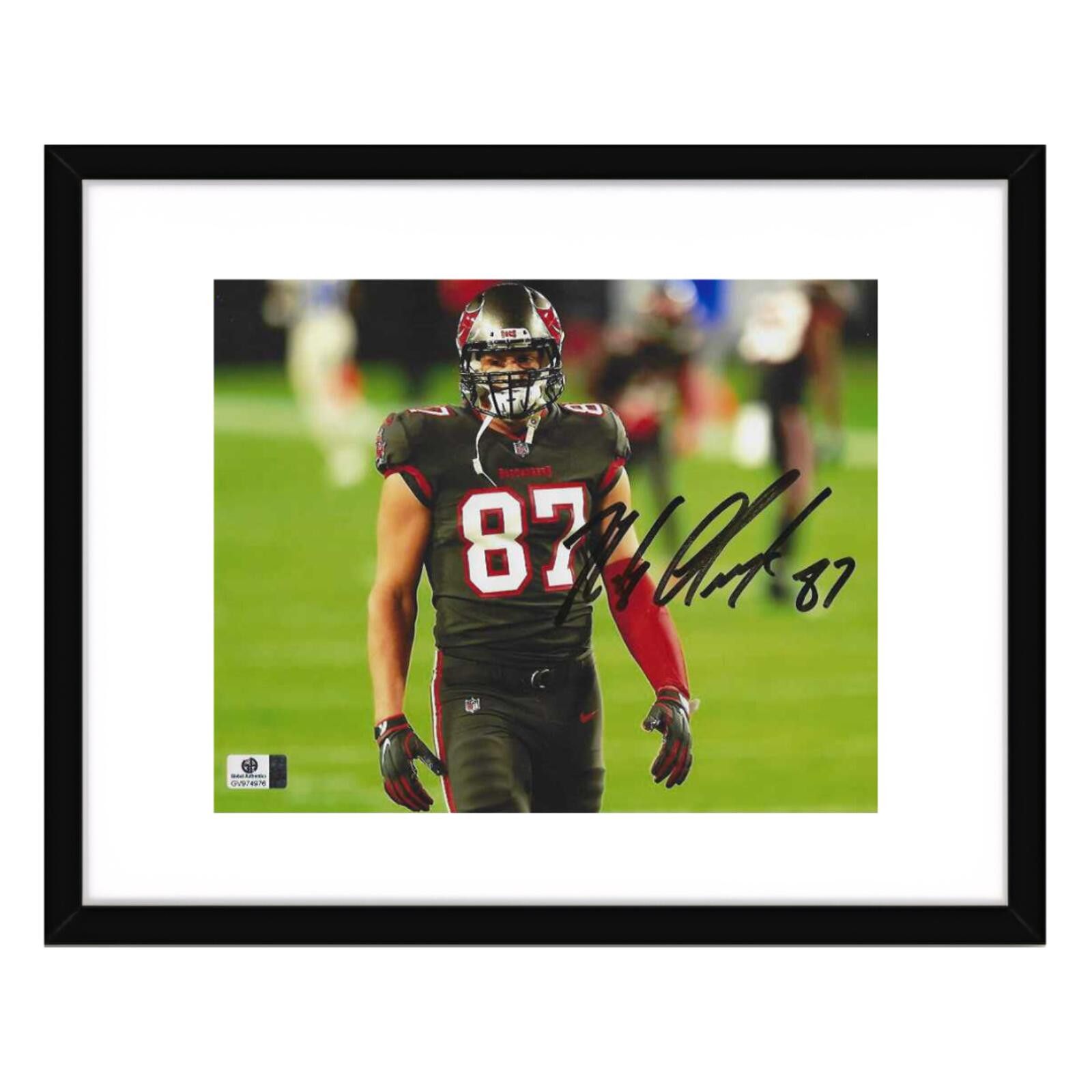 Other Rob Gronkowski Buccaneers Autographed 8x10 Photo coa W/Frame Size ONE SIZE - 1 Thumbnail