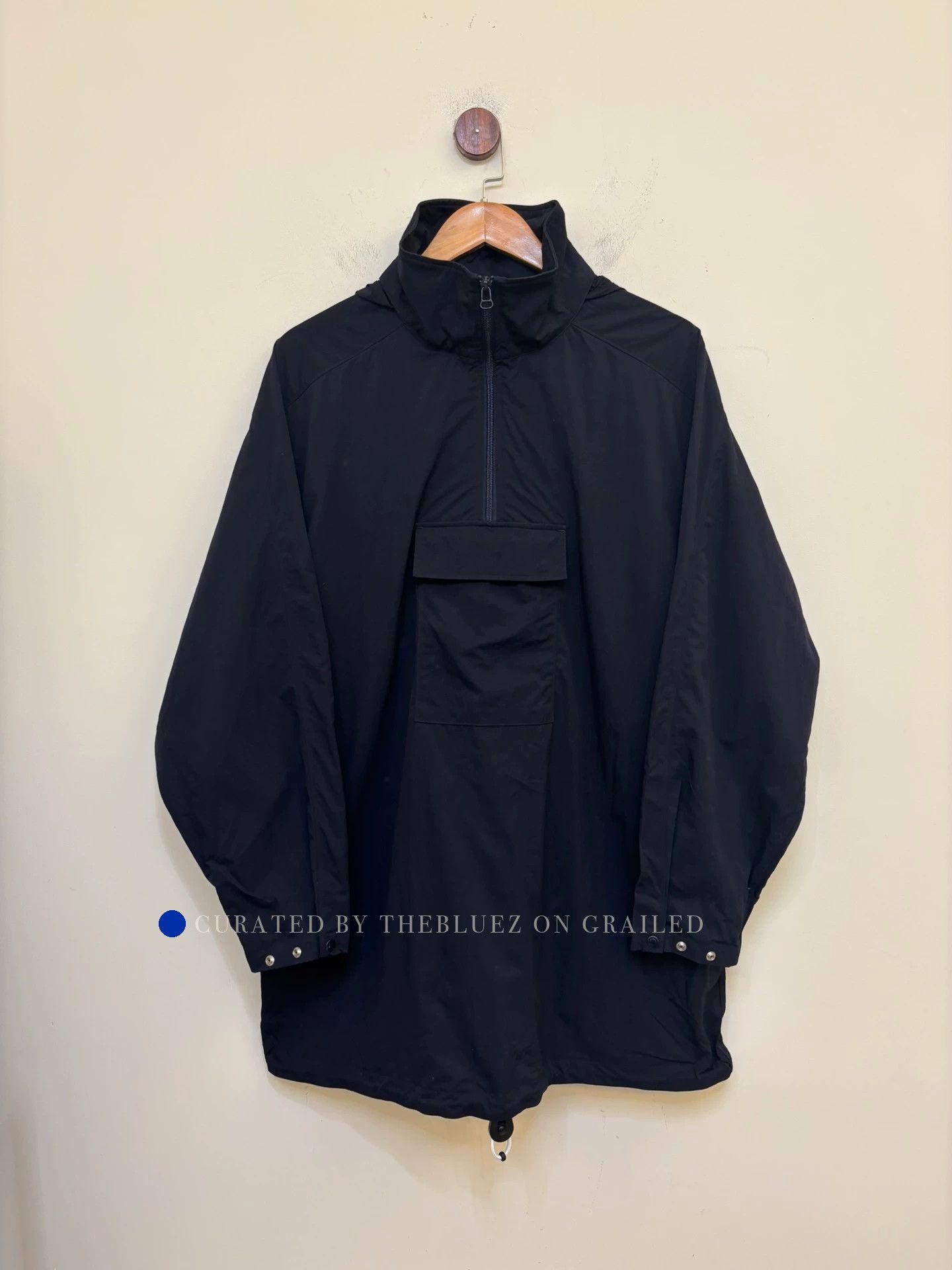 Unlikely Black Half-Zip Lightweight Jacket with Front Pocket Size US L / EU 52-54 / 3 - 1 Thumbnail