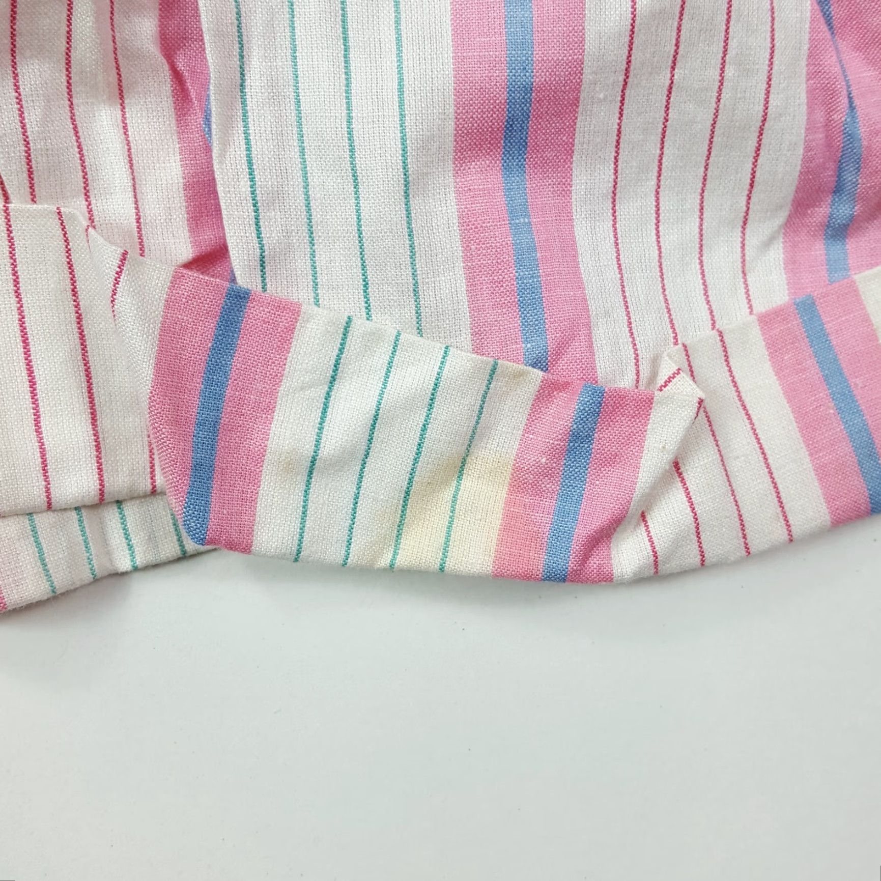 Vintage VINTAGE Just Class Pink Striped Lounge Shorts Women M 30-31 Elastic Waist High Rise Sleep Boyfriend 80s Casual Indoor Nightwear RGB? Size 30" / US 8 / IT 44 - 4 Thumbnail