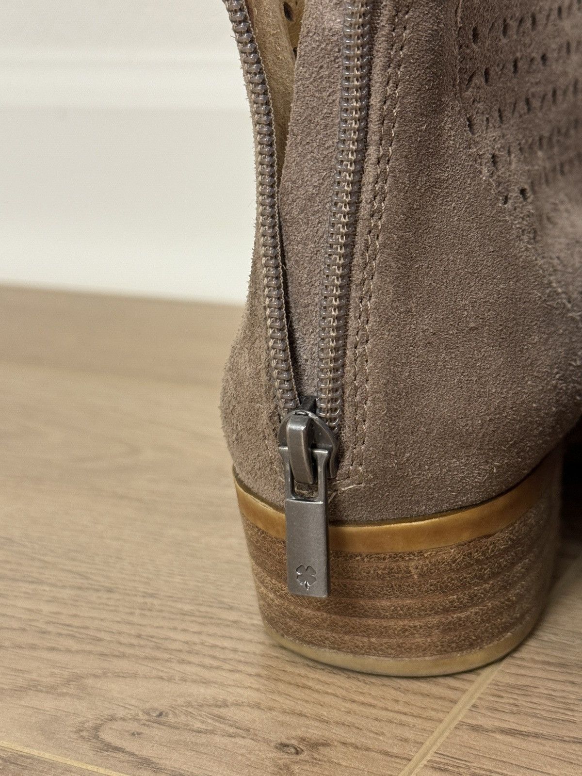 Lucky Brand Lucky Brand Bergyn perforated suede women’s tan boots Size US 6.5 / IT 36.5 - 4 Thumbnail