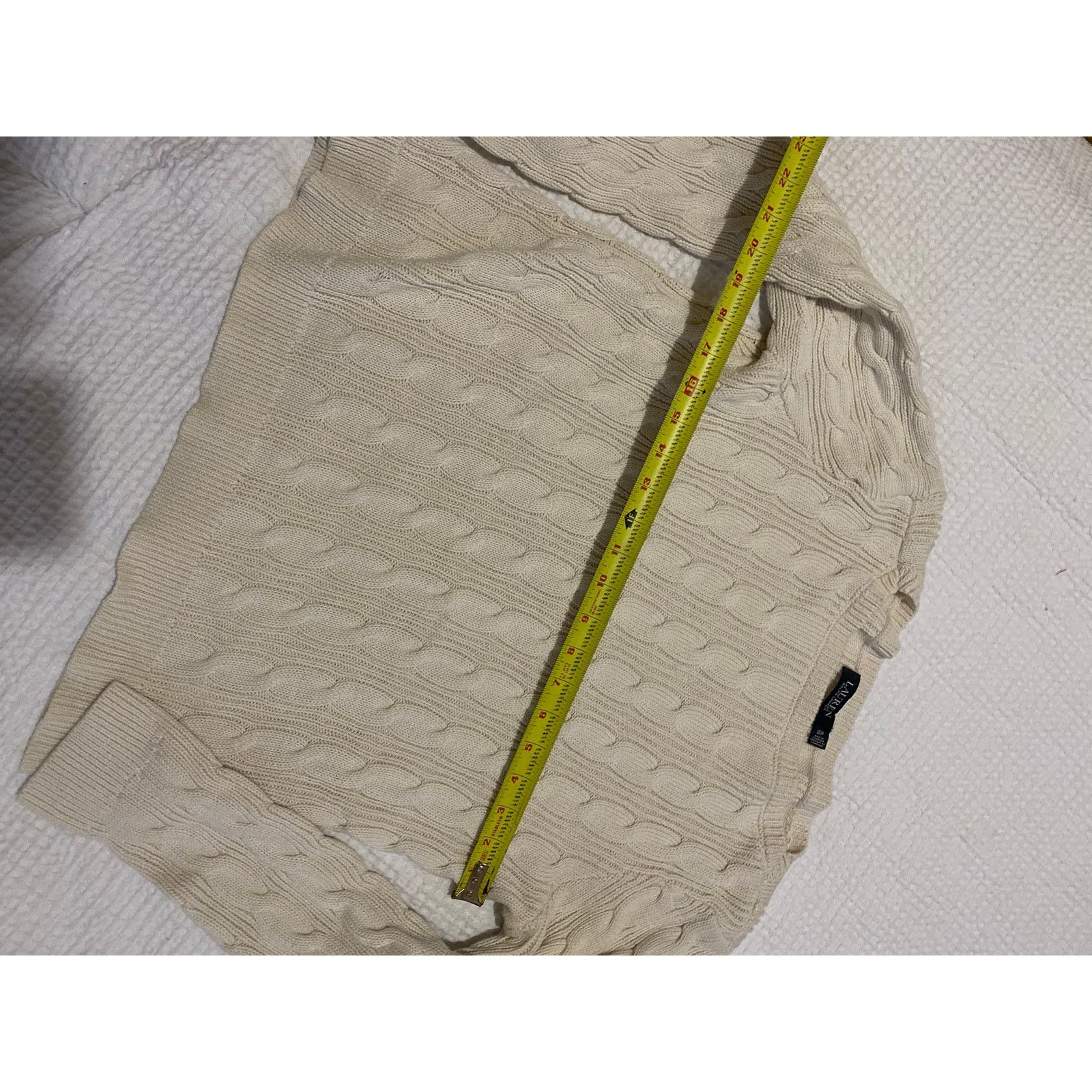Lauren Ralph Lauren RALPH LAUREN Black Label White Cable Knit XL Size XL / US 12-14 / IT 48-50 - 7 Thumbnail