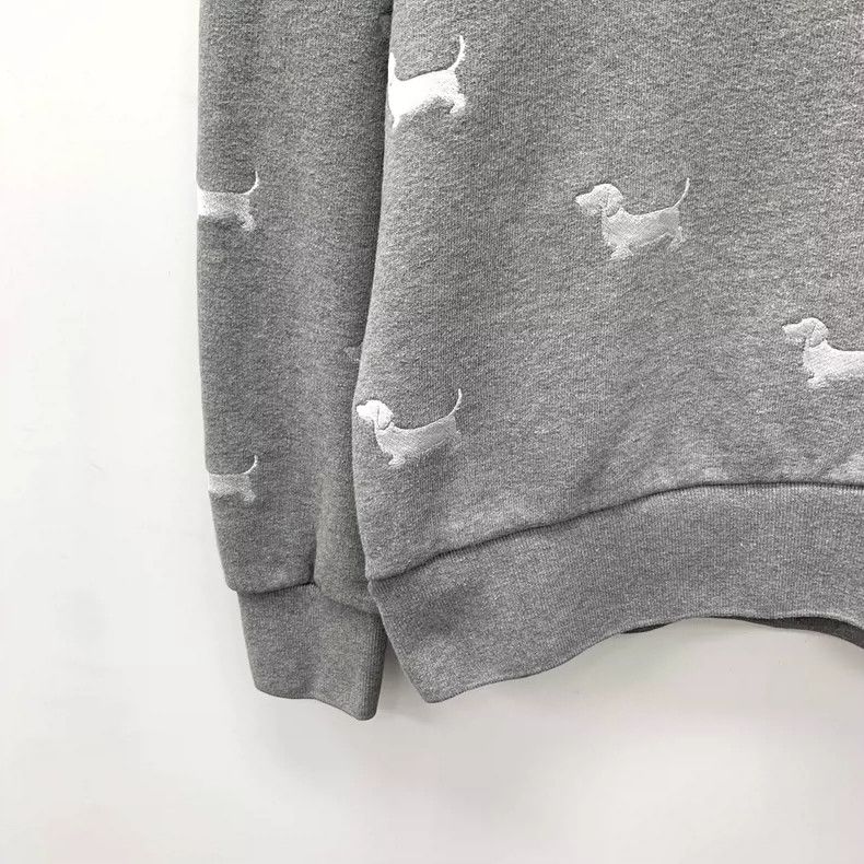 Thom Browne Thom Browne size2 Gray puppy embroidered cotton round neck Size US M / EU 48-50 / 2 - 4 Thumbnail