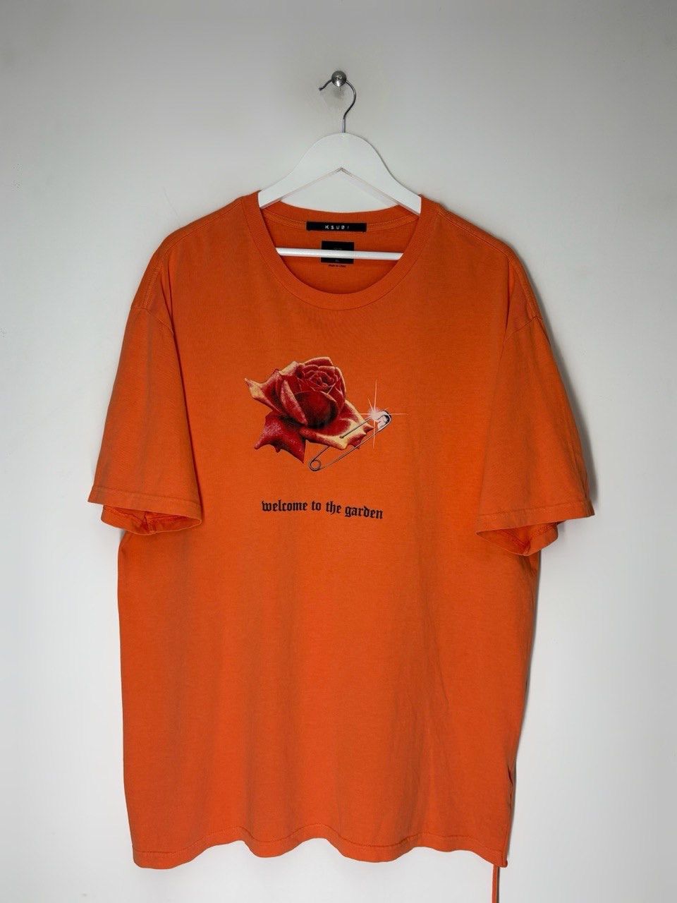 Ksubi Ksubi Orange Rose Garden Biggie T-Shirt Size US XL / EU 56 / 4 - 1 Thumbnail