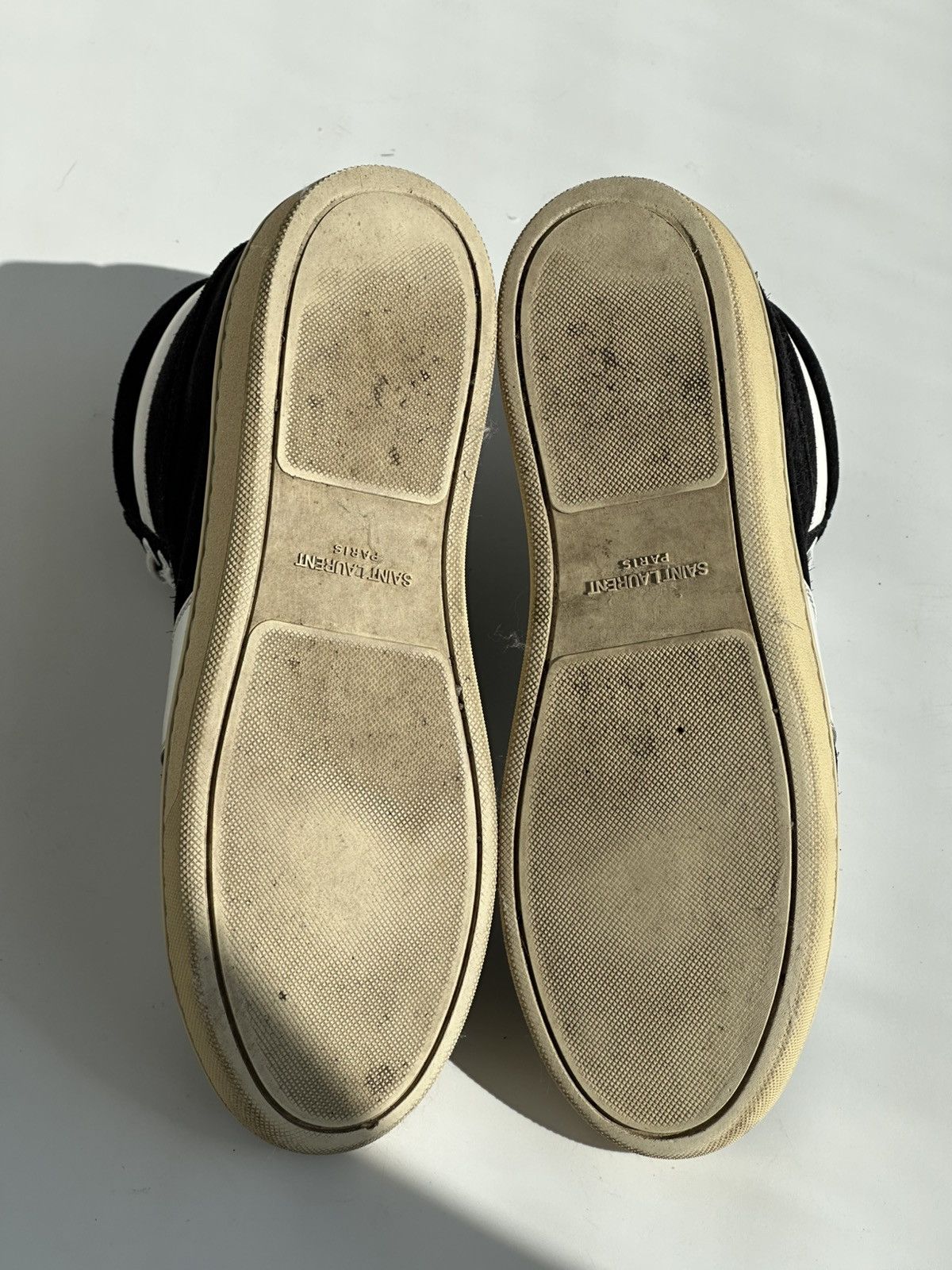 Saint Laurent Paris *sz36* SAINT LAURENT Hedi Slimane Suede Sneakers Black logo Size US 6 / IT 36 - 12 Thumbnail