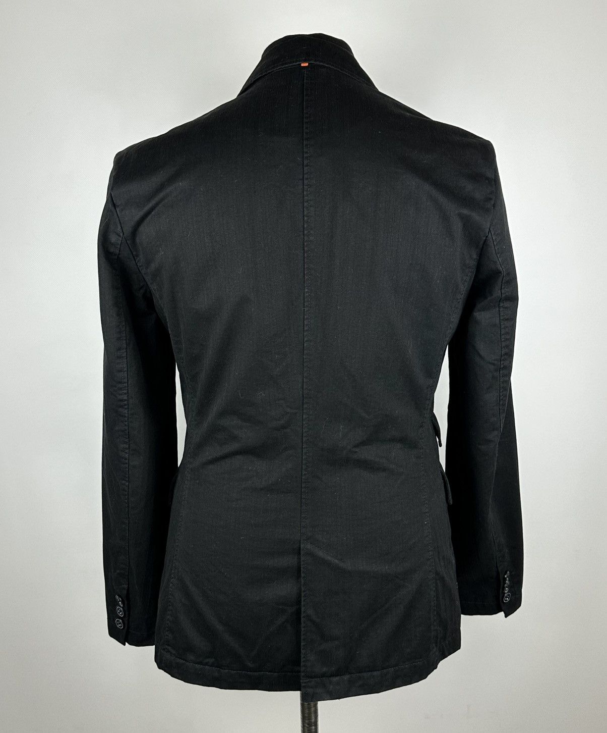 Hugo Boss Hugo Boss Blazer Two buttons Cotton Black Size UK 48 US 38R Size 48S - 4 Thumbnail