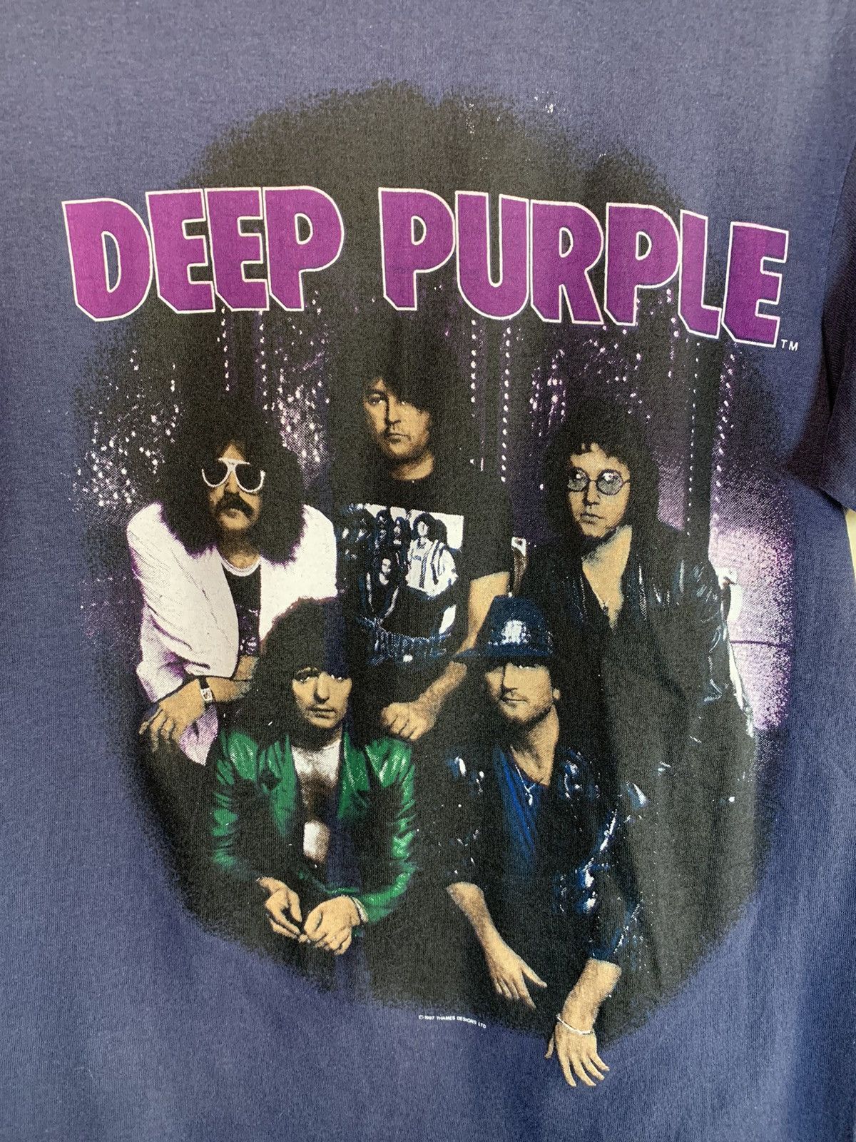 Band Tees × Vintage RARE Vintage 1987 Deep Purple House Of Blue Light Tour Shirt Size US M / EU 48-50 / 2 - 3 Thumbnail