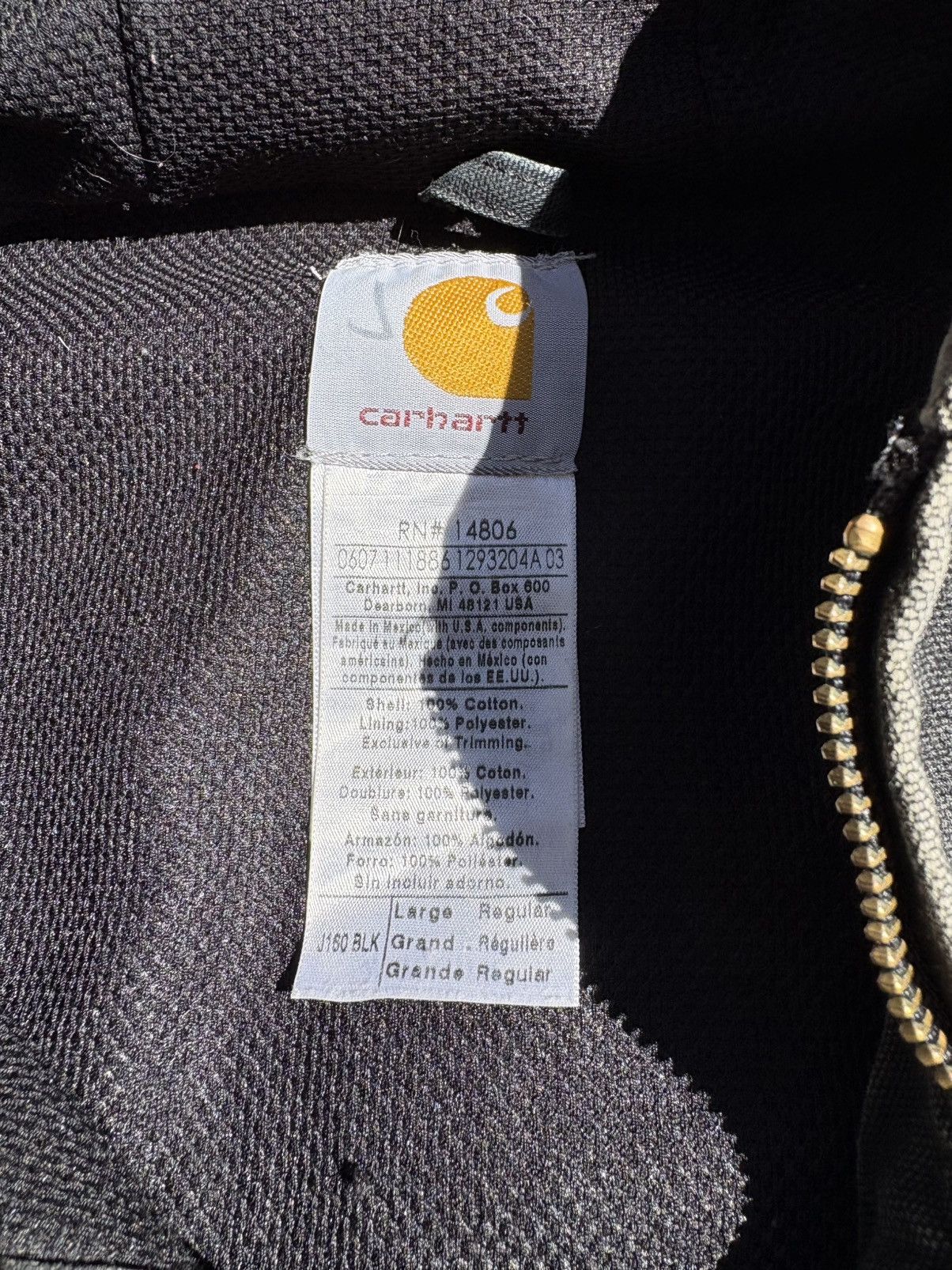 Supreme Vintage Carhartt Active Jacket, Faded Black Size US L / EU 52-54 / 3 - 10 Thumbnail