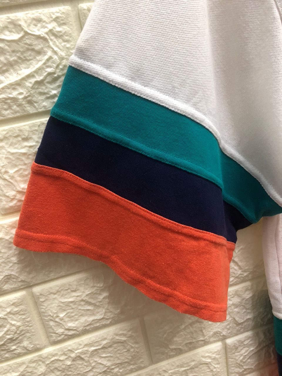 Japanese Brand Vintage Ledolno Sc Sport Zippy Polo Tee Colour Block Size US XXL / EU 58 / 5 - 10 Thumbnail