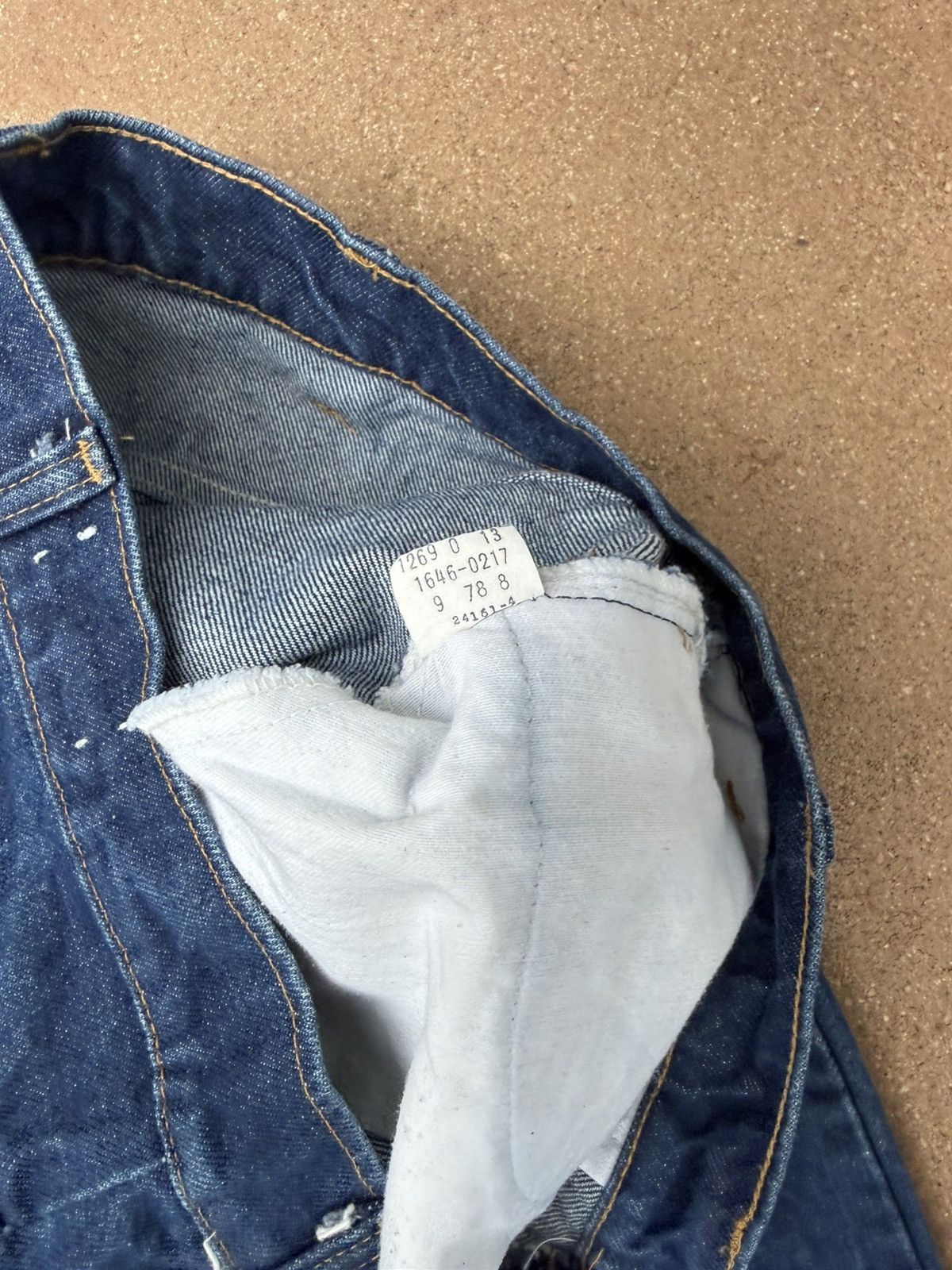Levi's Vtg 70’s Levi’s 646 Orange Tab Bellbottom Flare Jeans 35x30 Size US 35 - 6 Thumbnail