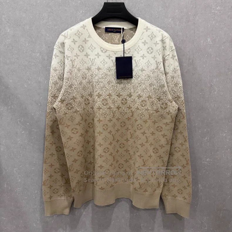 Louis Vuitton Louis Vuitton Gradient print knit logo sweatshirt Size US XXL / EU 58 / 5 - 1 Thumbnail