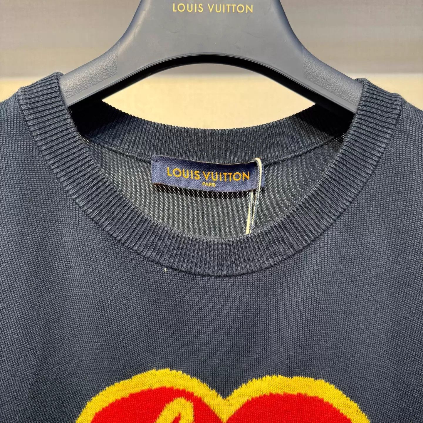 Louis Vuitton Louis Vuitton x Nigo Heart Logo Knit SS Tee L New Size US L / EU 52-54 / 3 - 3 Thumbnail