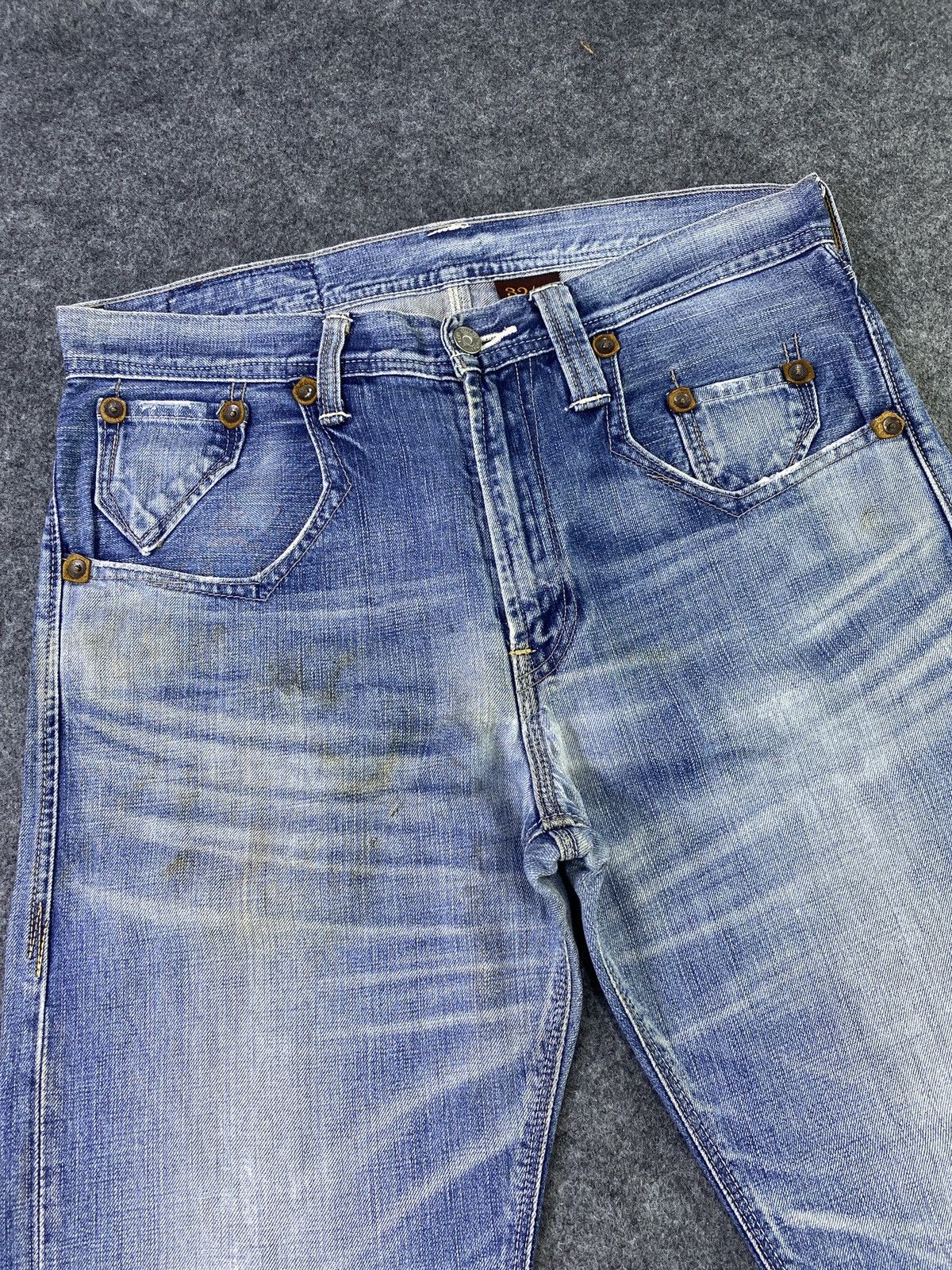 Jean × Levi's × Vintage Vintage Levis 502 Distresses Blue Wash Jeans - J882 Size US 32 / EU 48 - 12 Thumbnail
