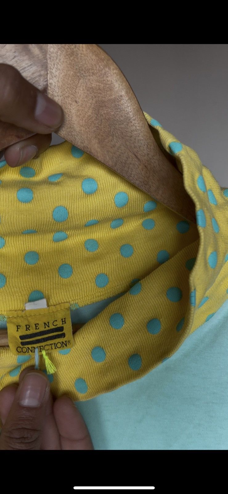 French Connection × Vintage Turtle Neck Polka Dot Dress Size M / US 6-8 / IT 42-44 - 9 Thumbnail