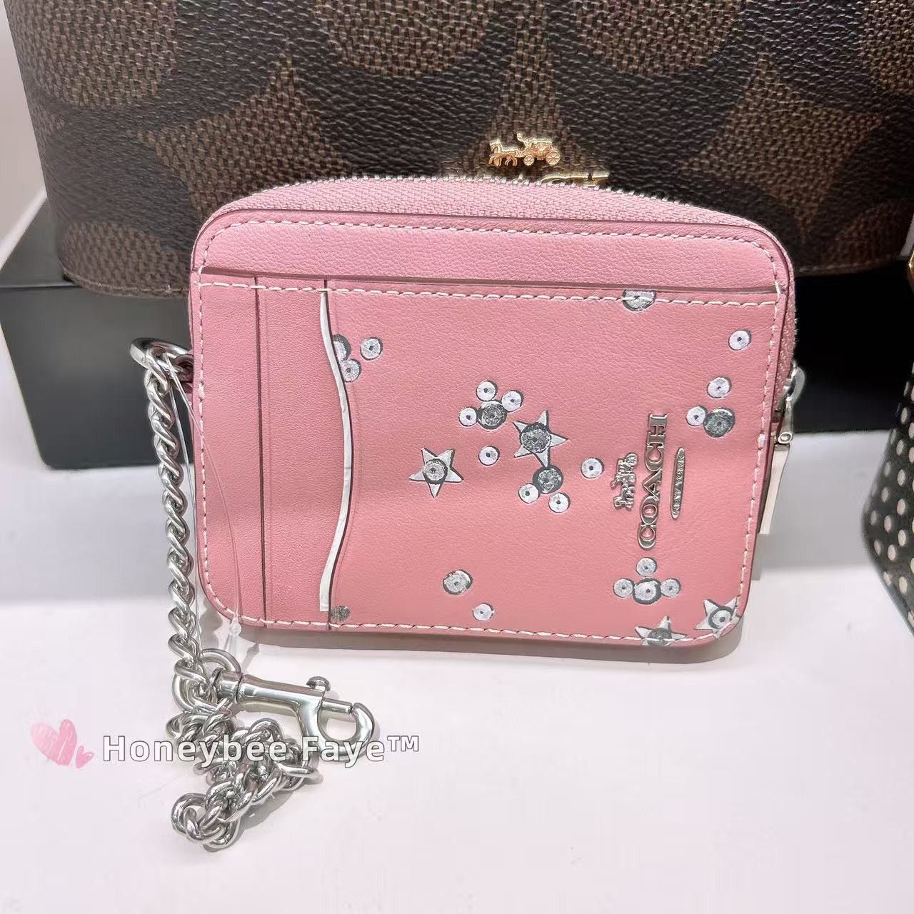Coach NWT Coach Zip Card Case With Star Print CCO26 Size ONE SIZE - 1 Thumbnail