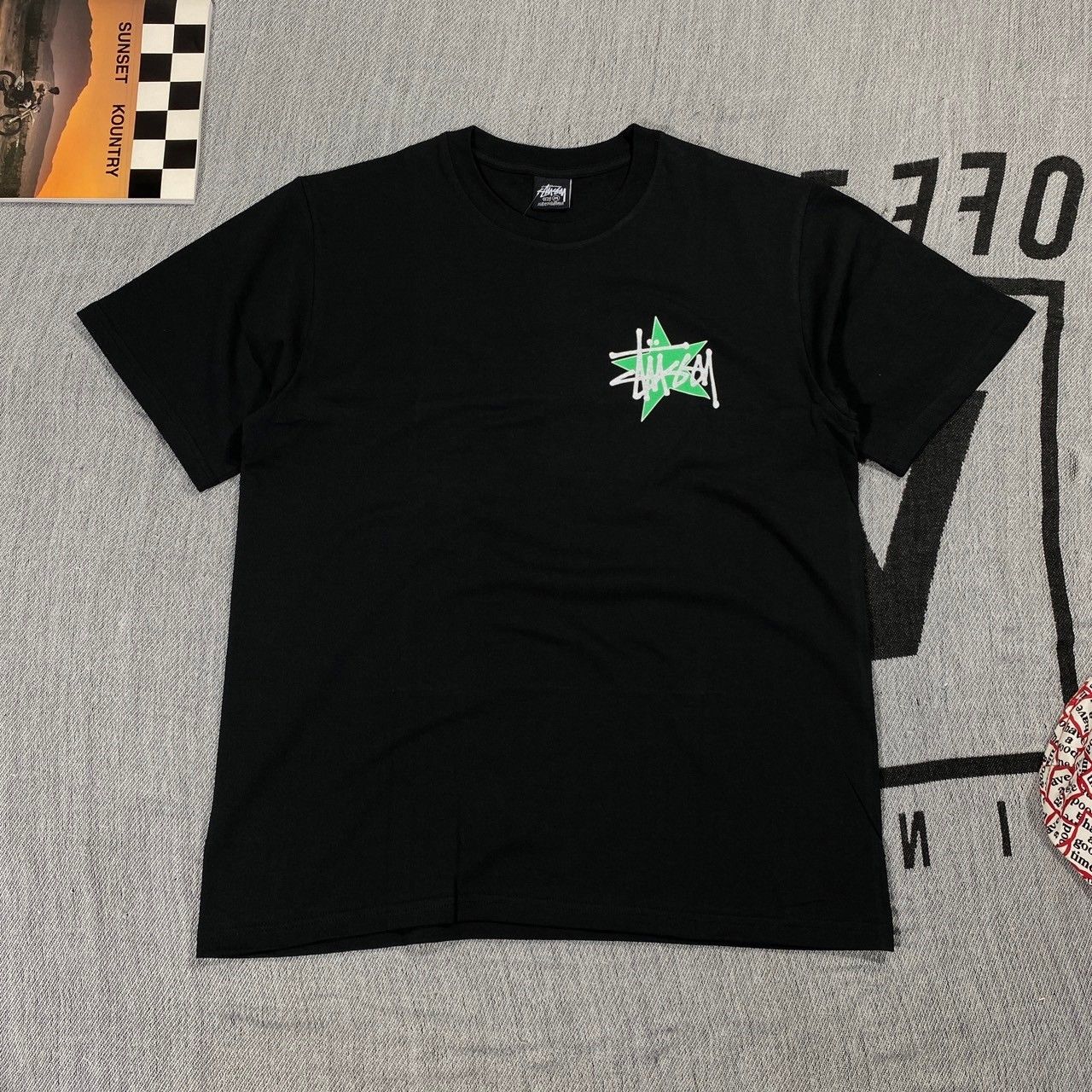Stussy Stussy Star Pig Dyed Tee Black Size Large Size US L / EU 52-54 / 3 - 3 Thumbnail