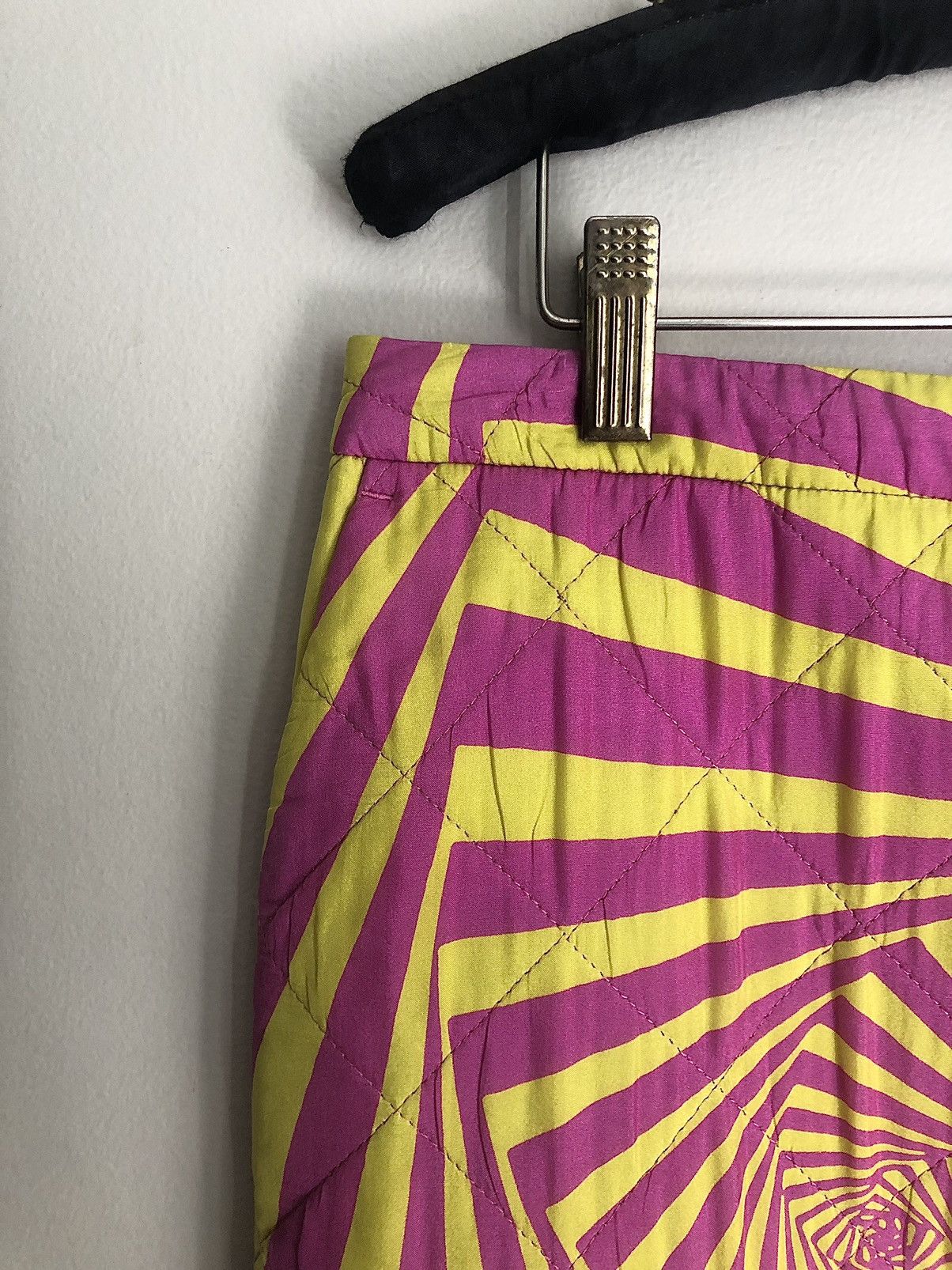 Dries Van Noten Dries Van Noten Runway AW14 Quilted Psychedelic Skirt Size 27" / US 4 / IT 40 - 2 Thumbnail