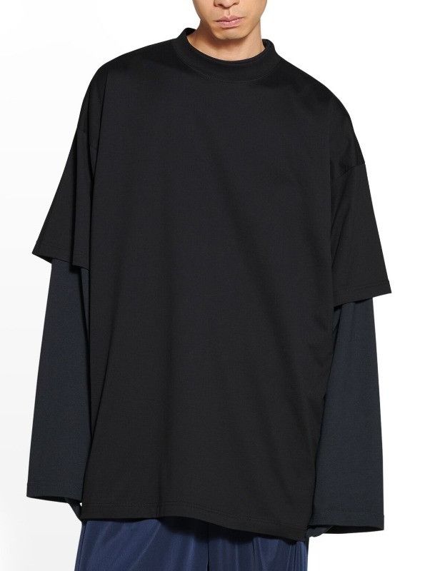 Balenciaga o1mt1gz0325 T-Shirt Oversized in Black Size US S / EU 44-46 / 1 - 4 Thumbnail