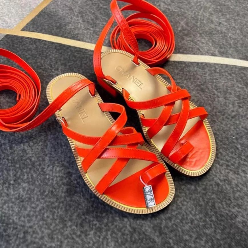 Chanel Chanel Strap Sandals 35.5 Size US 5 / IT 35 - 3 Thumbnail